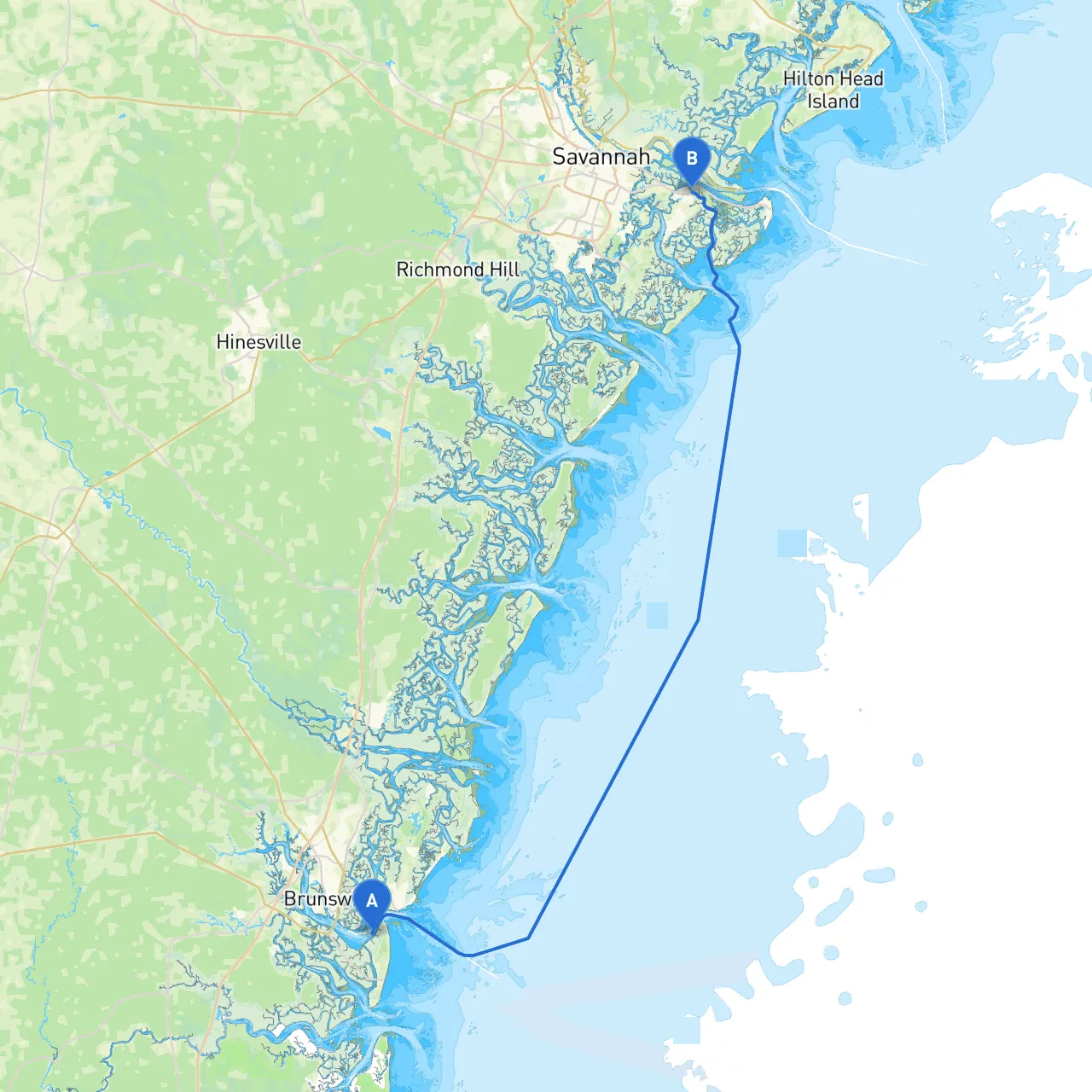 St. Simons to Savannah