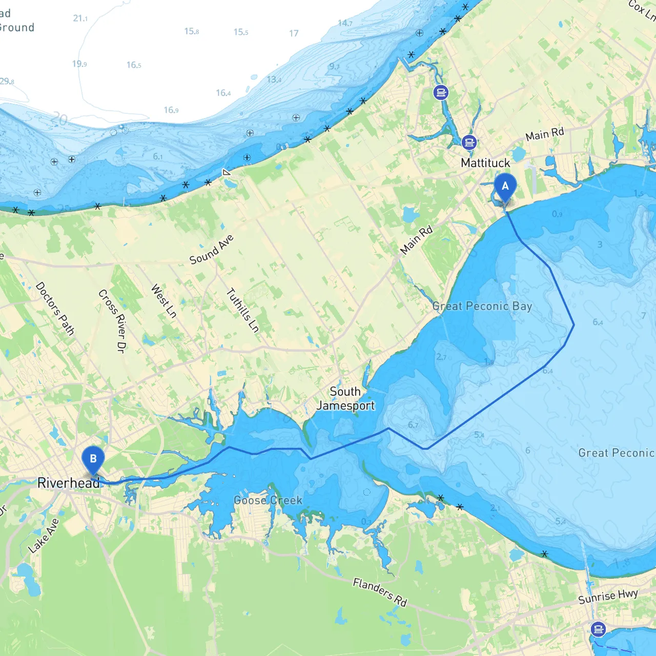 Mattituck to Riverhead