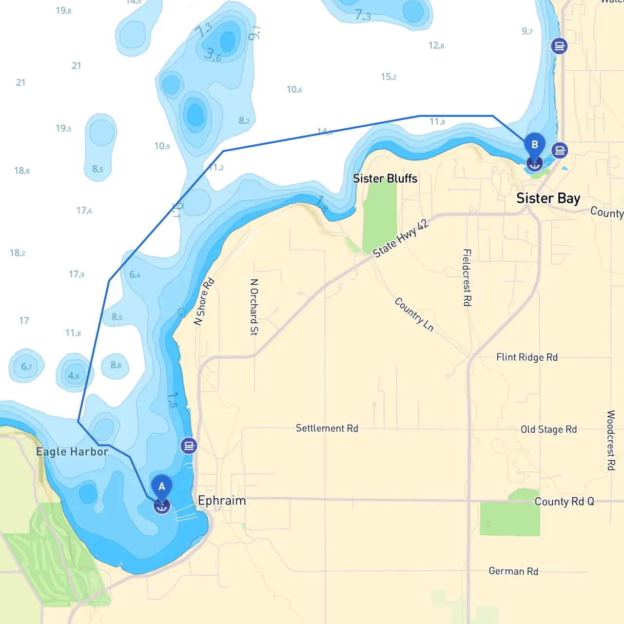 Ephraim to Sister Bay