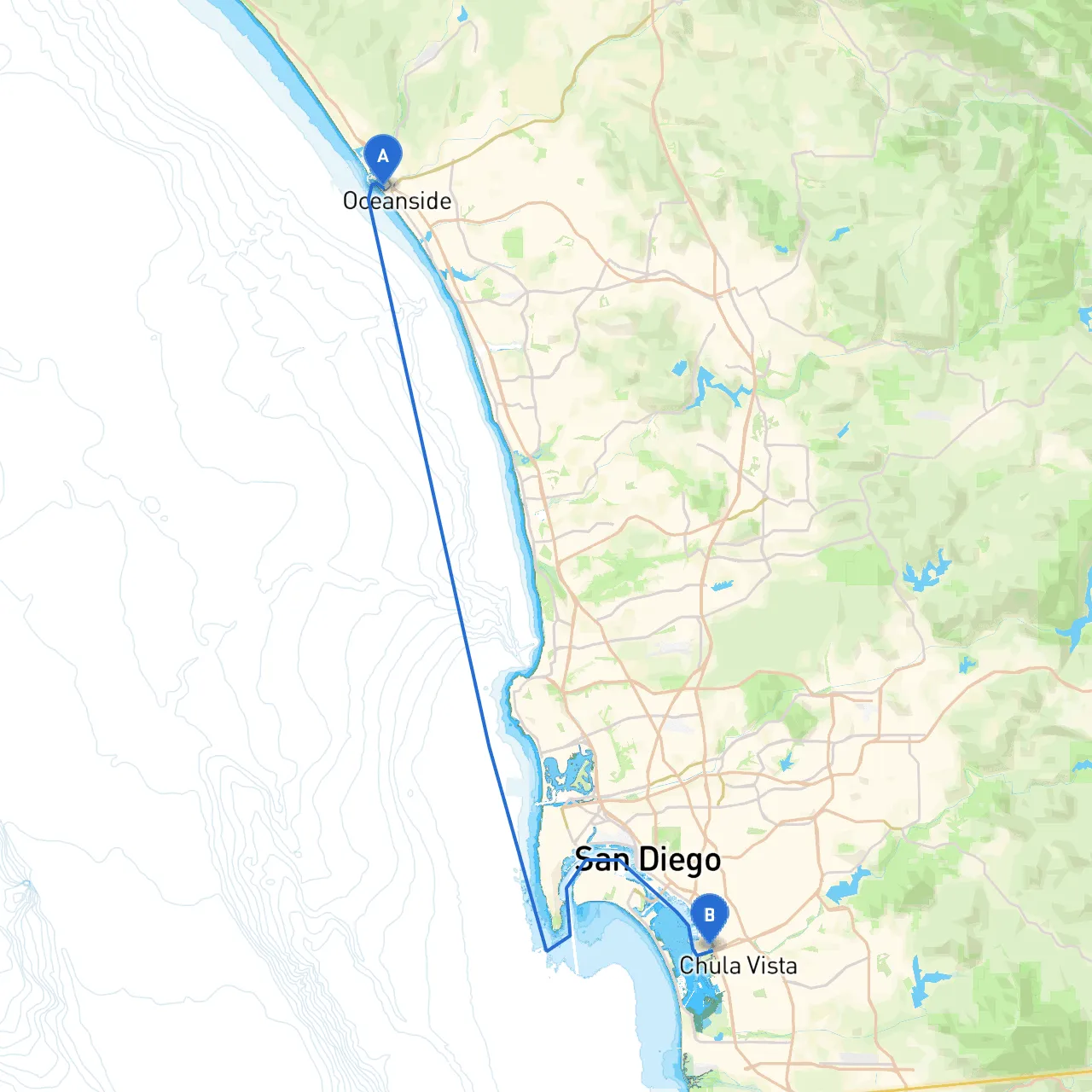 Oceanside to National City