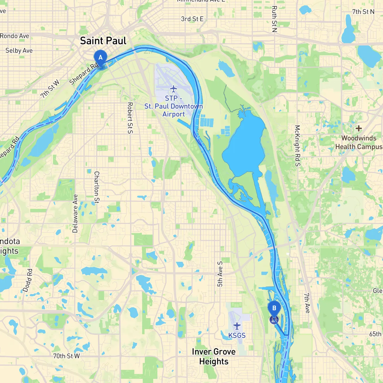 St. Paul to Inver Grove Heights