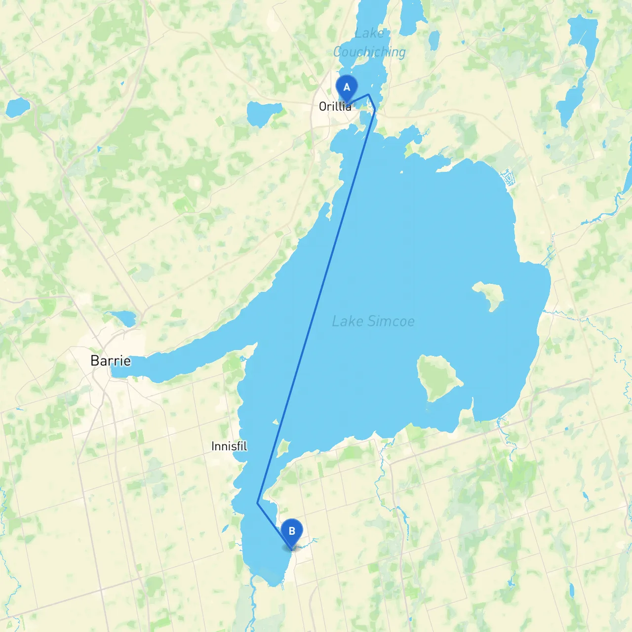 Orillia to Keswick