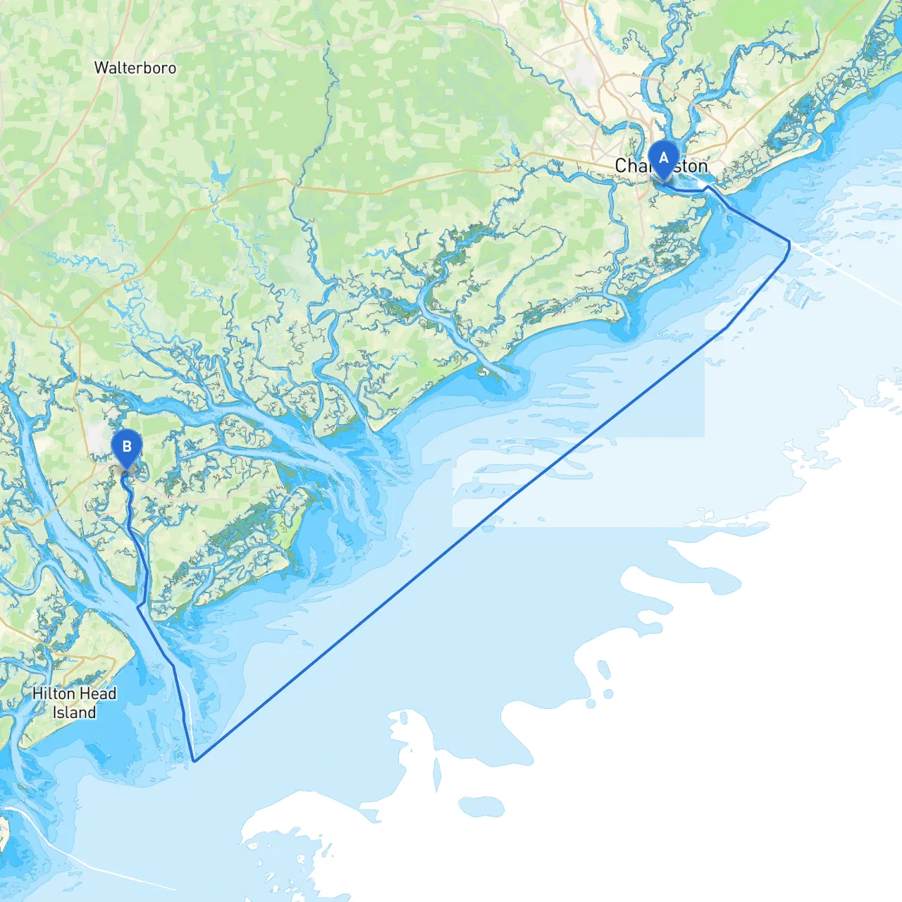 Charleston to Beaufort