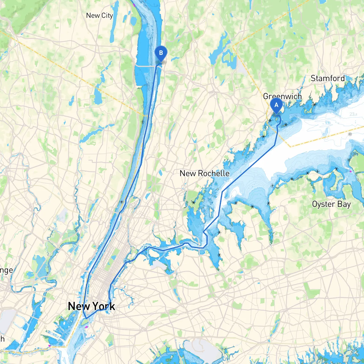Greenwich to Tarrytown