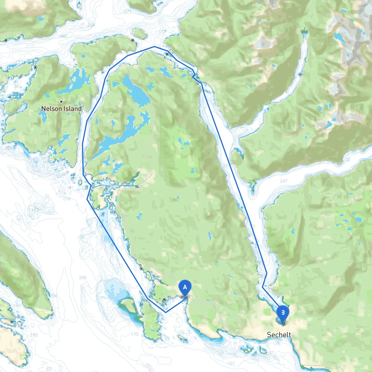 Halfmoon Bay to Sechelt