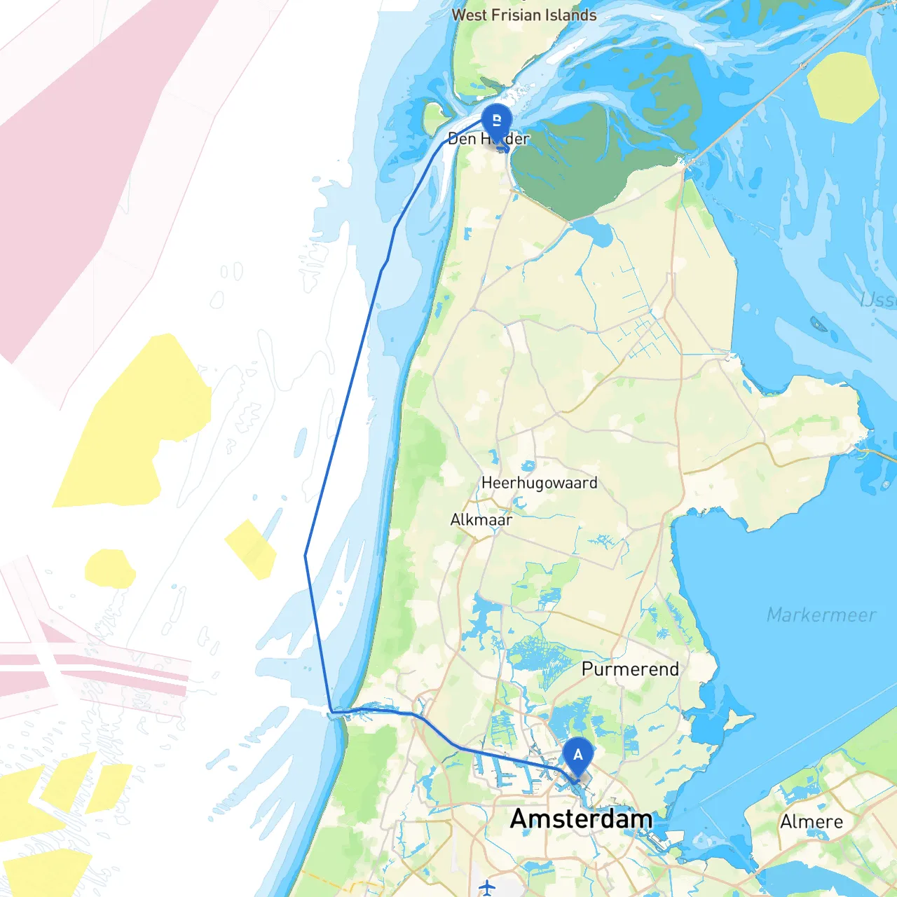 Amsterdam to Den Helder
