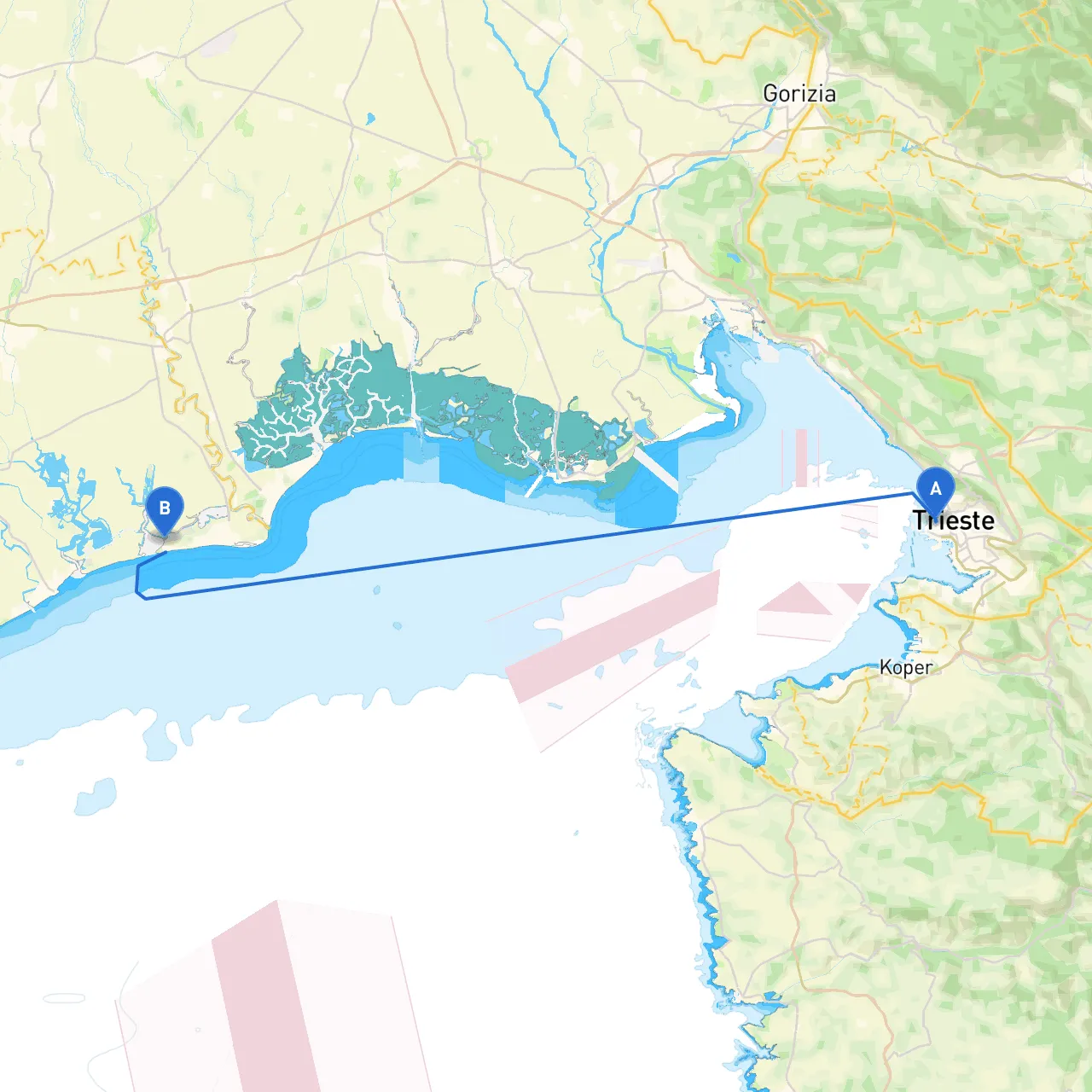Trieste to Bibione