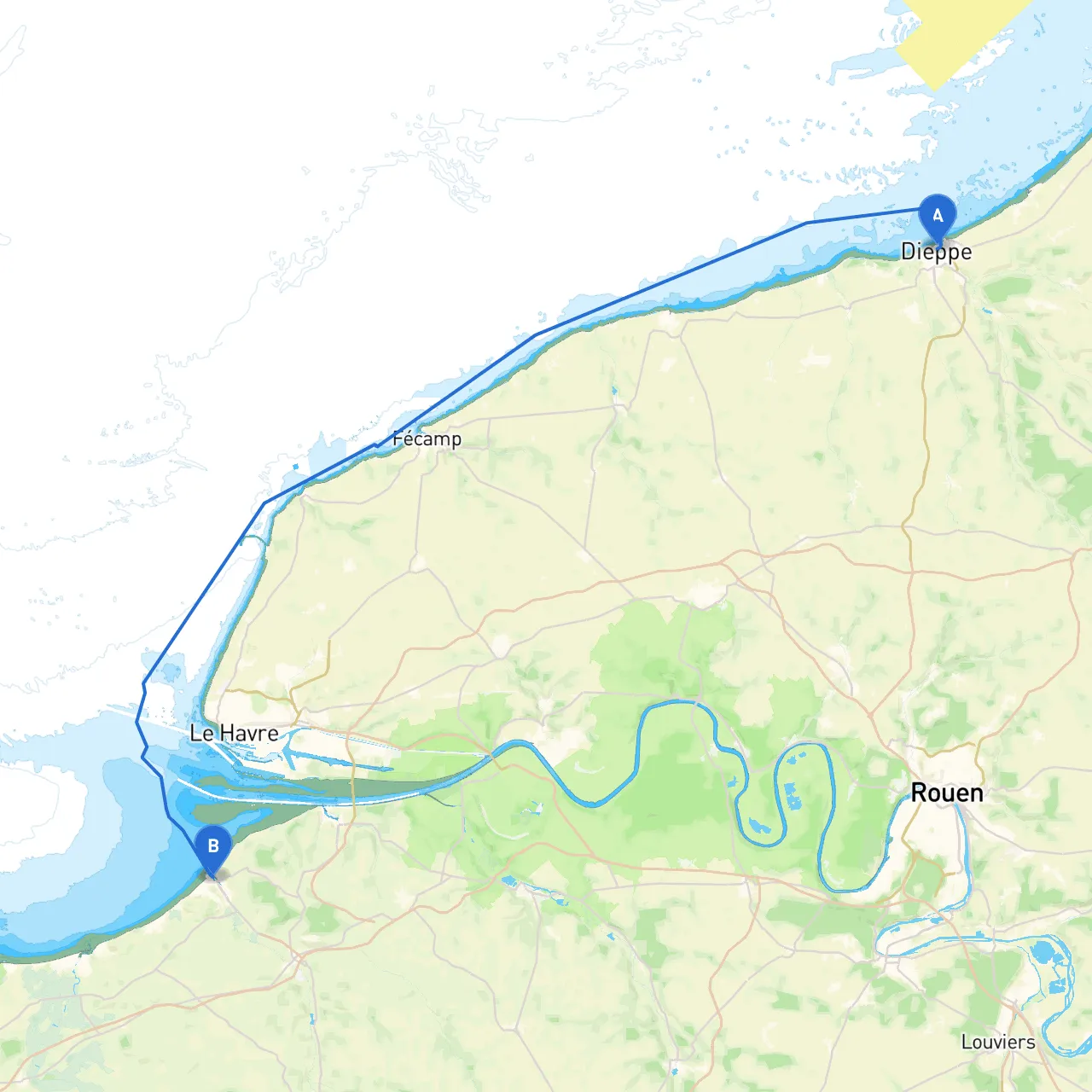 Dieppe to Deauville