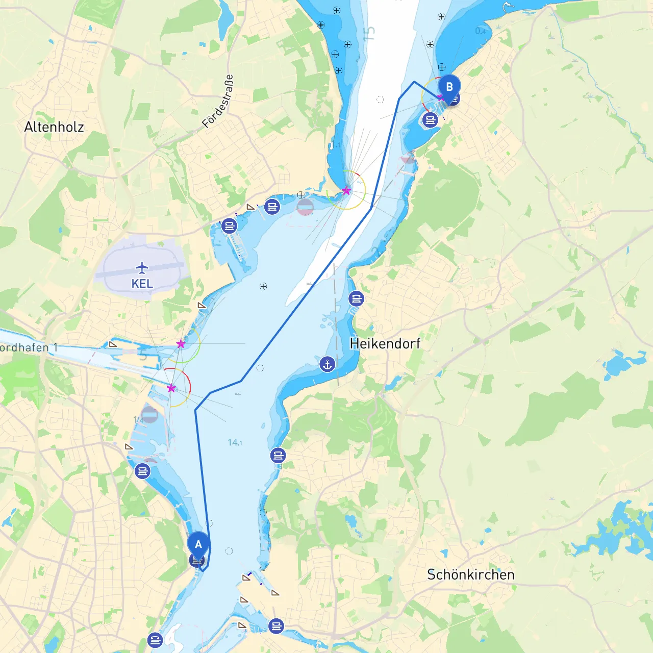 Kiel to Laboe