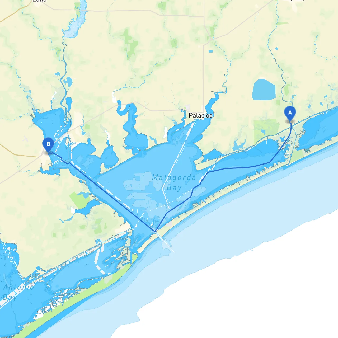 Matagorda to Port Lavaca