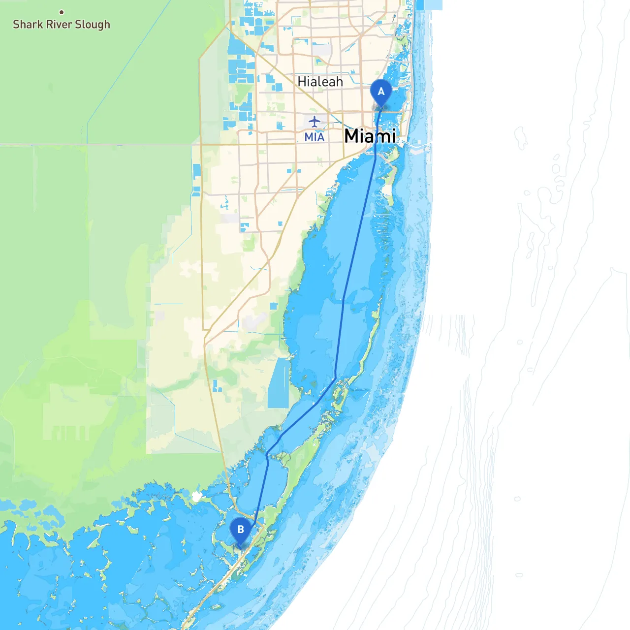 Miami to Key Largo
