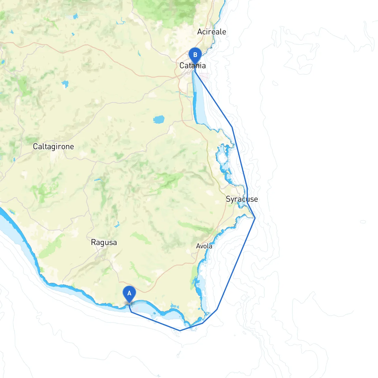 Pozzallo to Catania