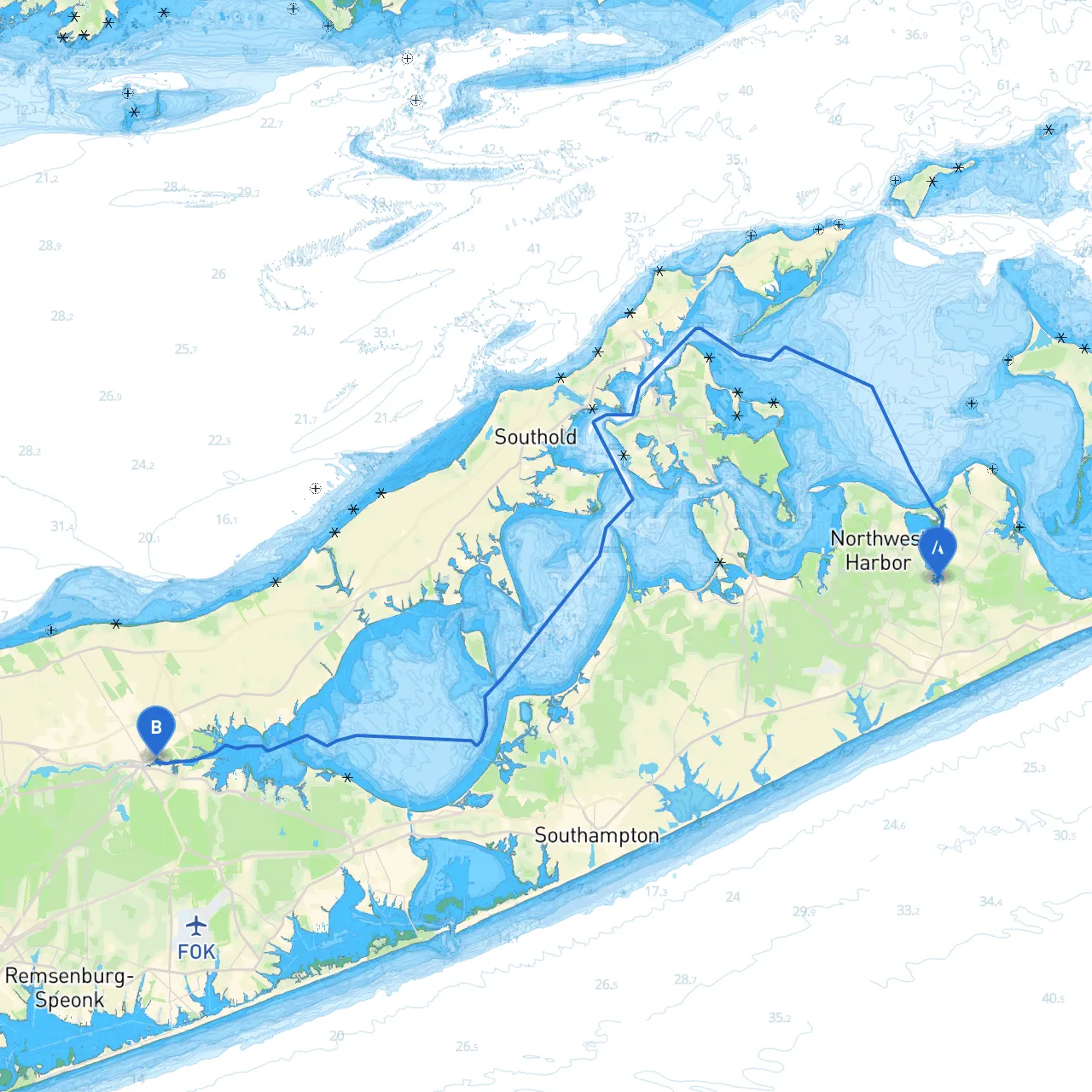 East Hampton to Riverhead