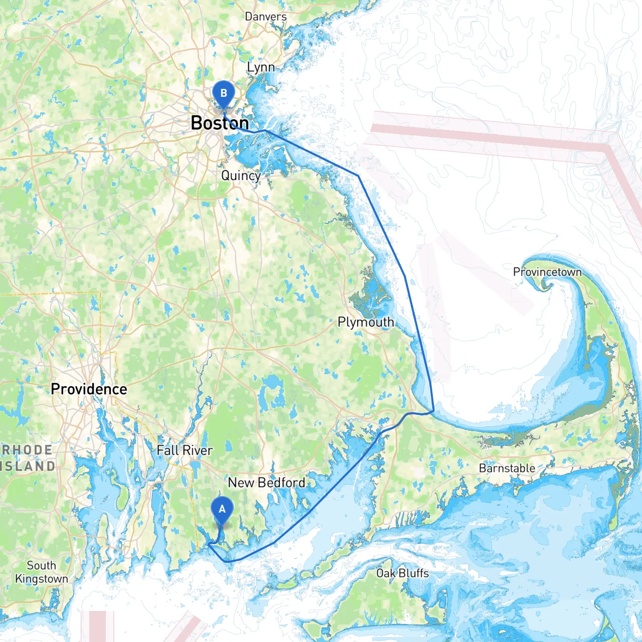 Westport to Charlestown