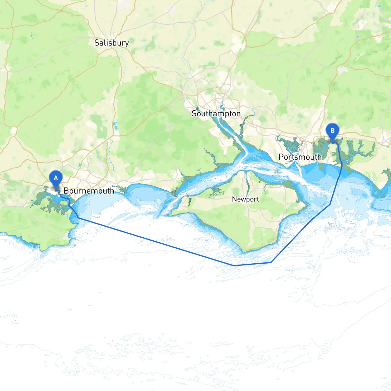 Poole to Hayling Island