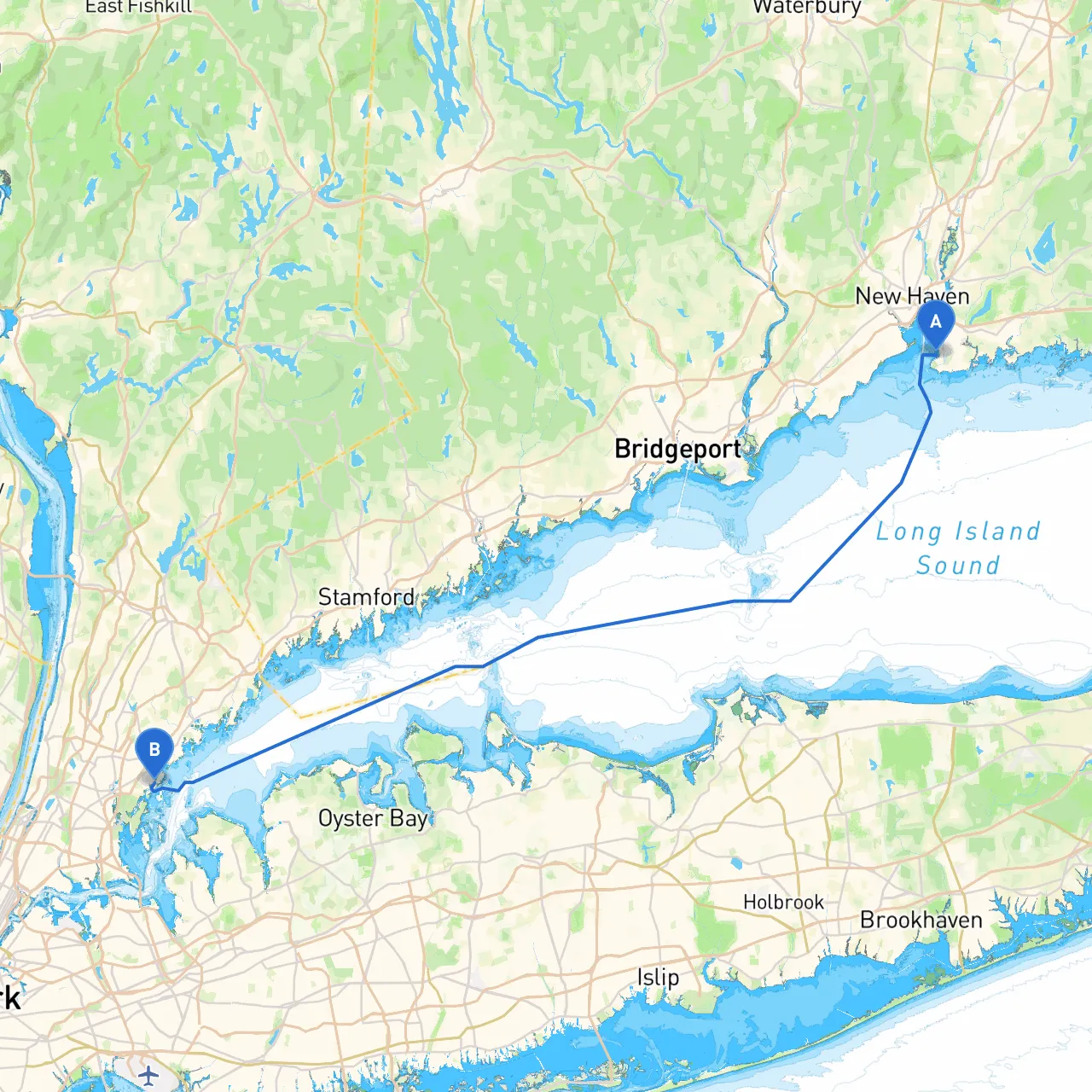 New Haven to New Rochelle