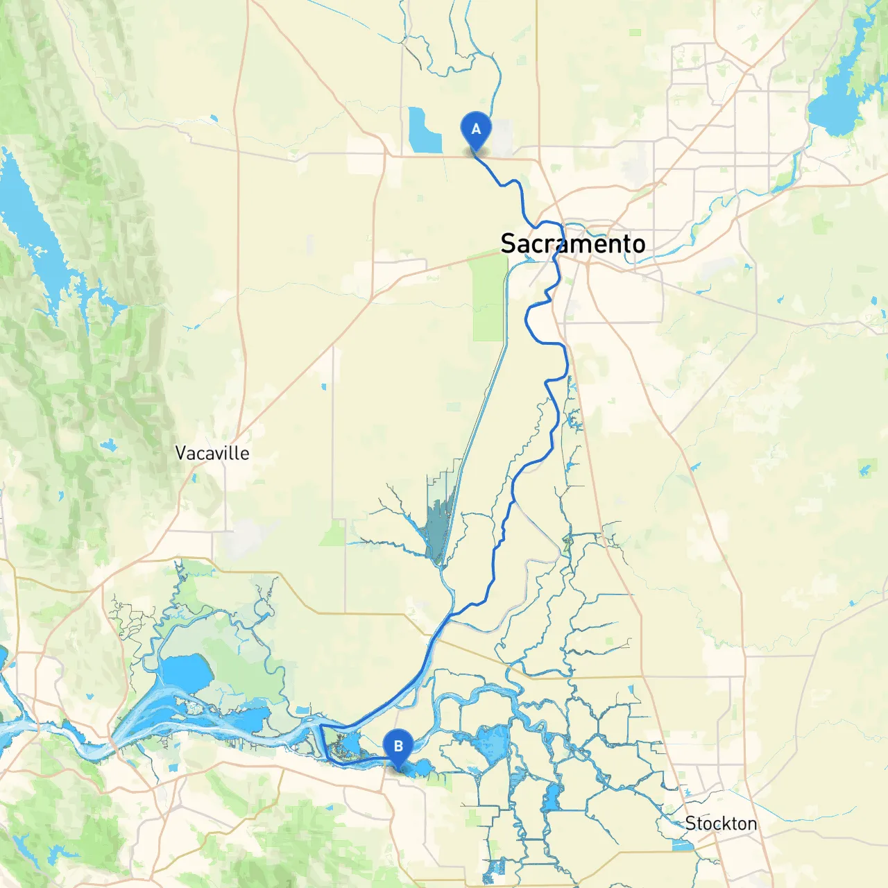 Sacramento to Oakley