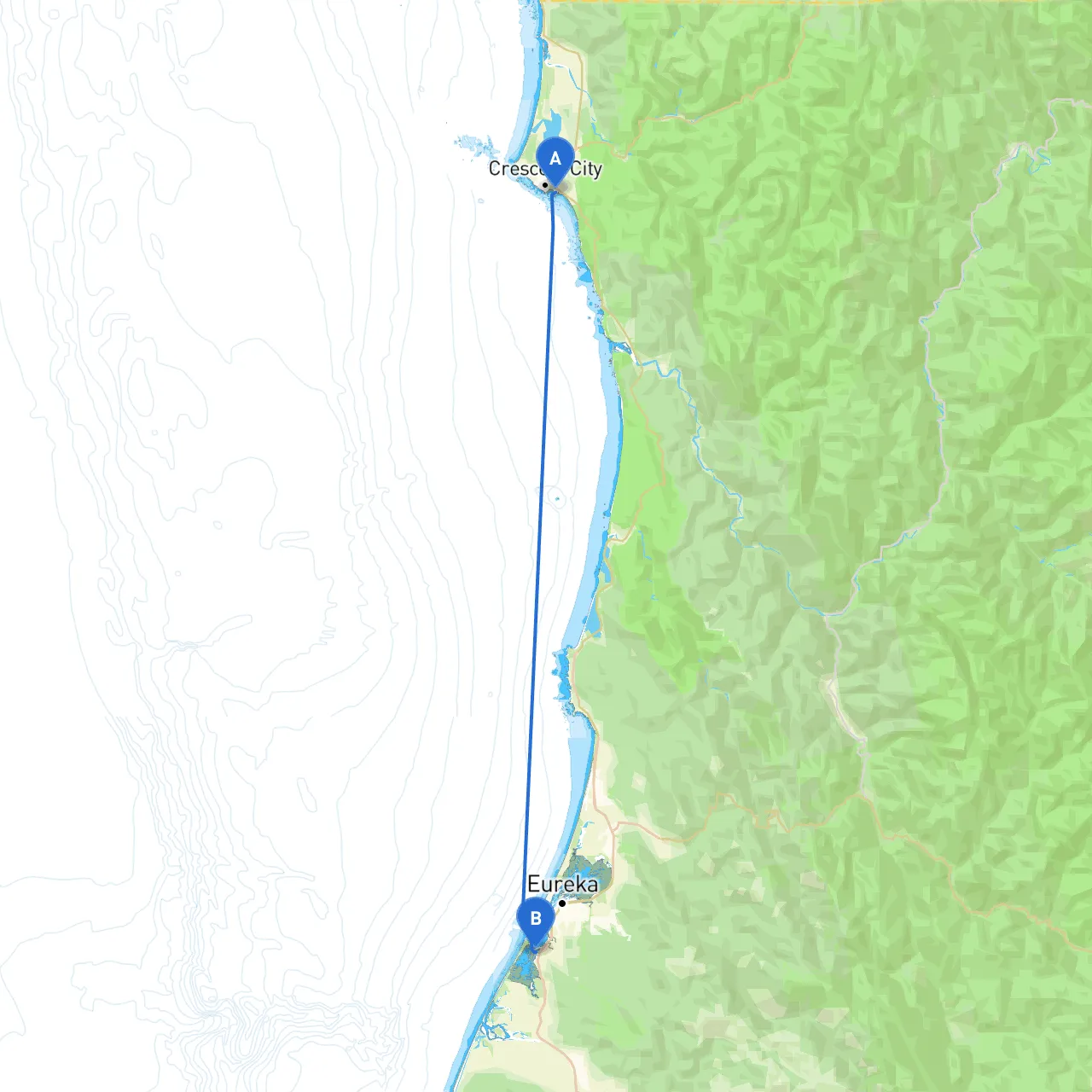 Crescent City to Eureka