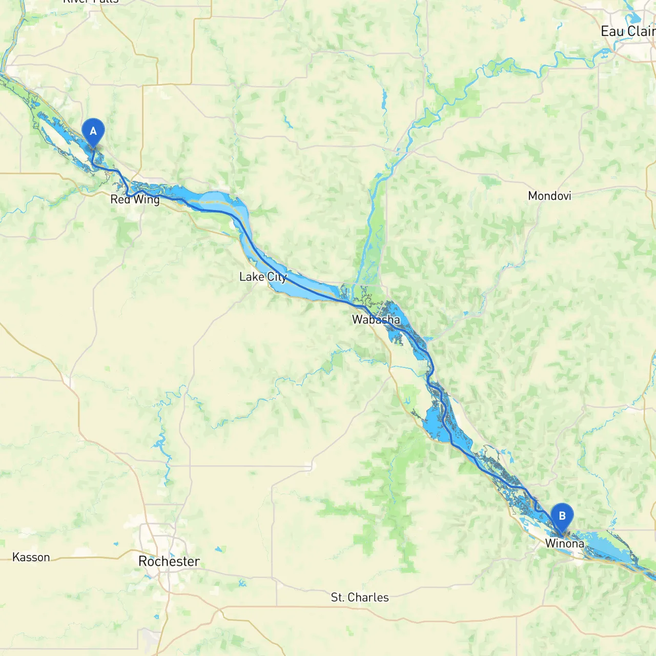 Red Wing to Winona