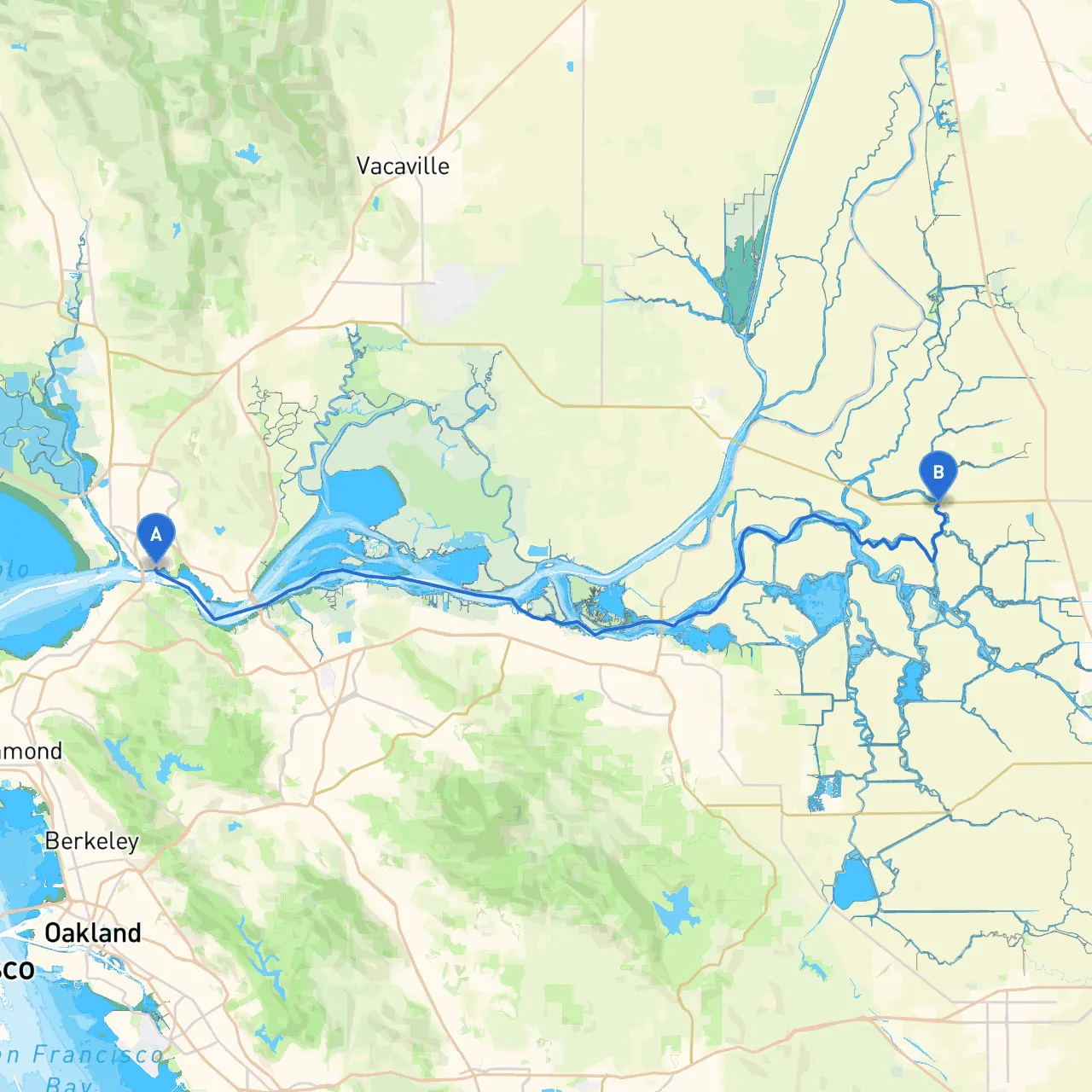 Vallejo to Lodi