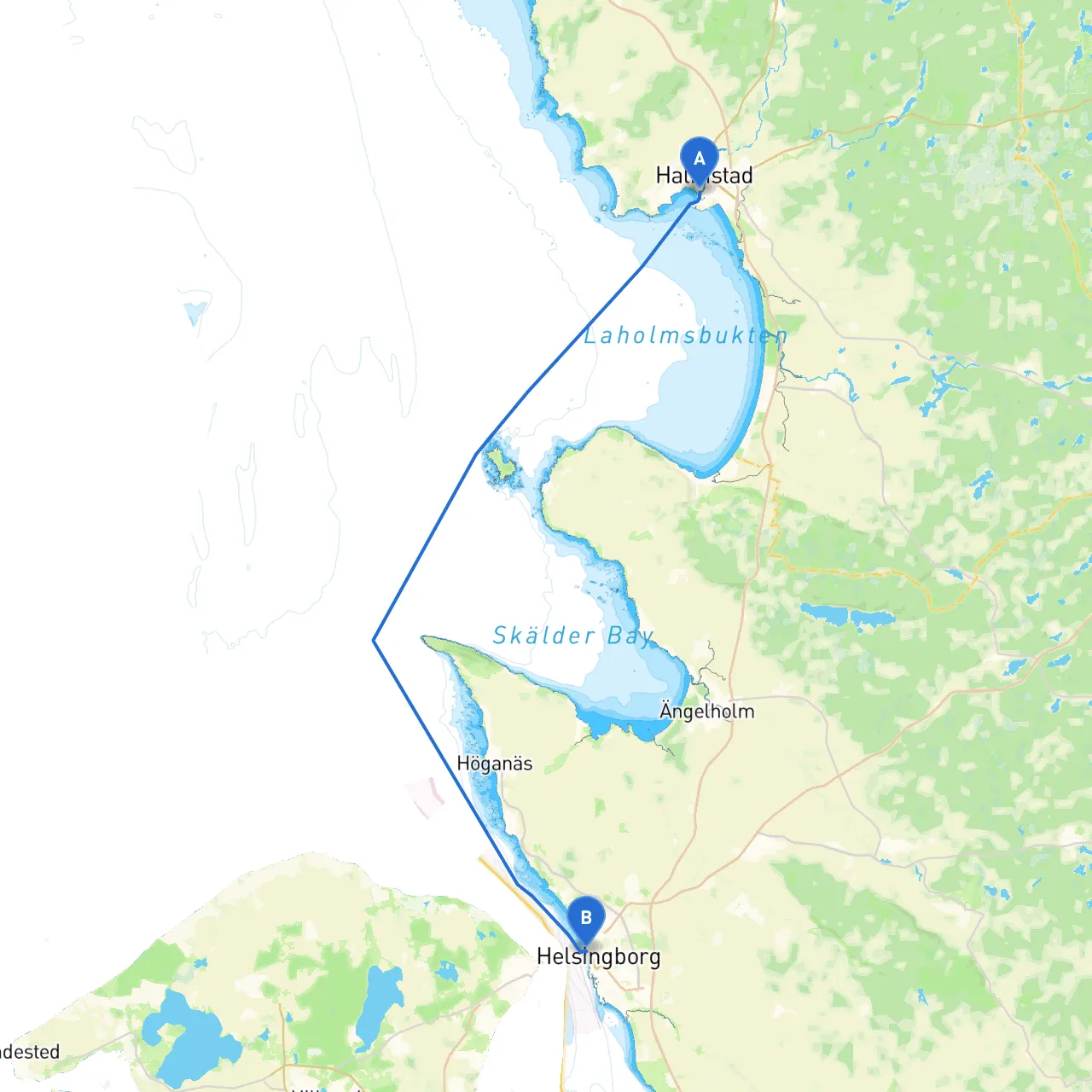 Halmstad to Helsingborg