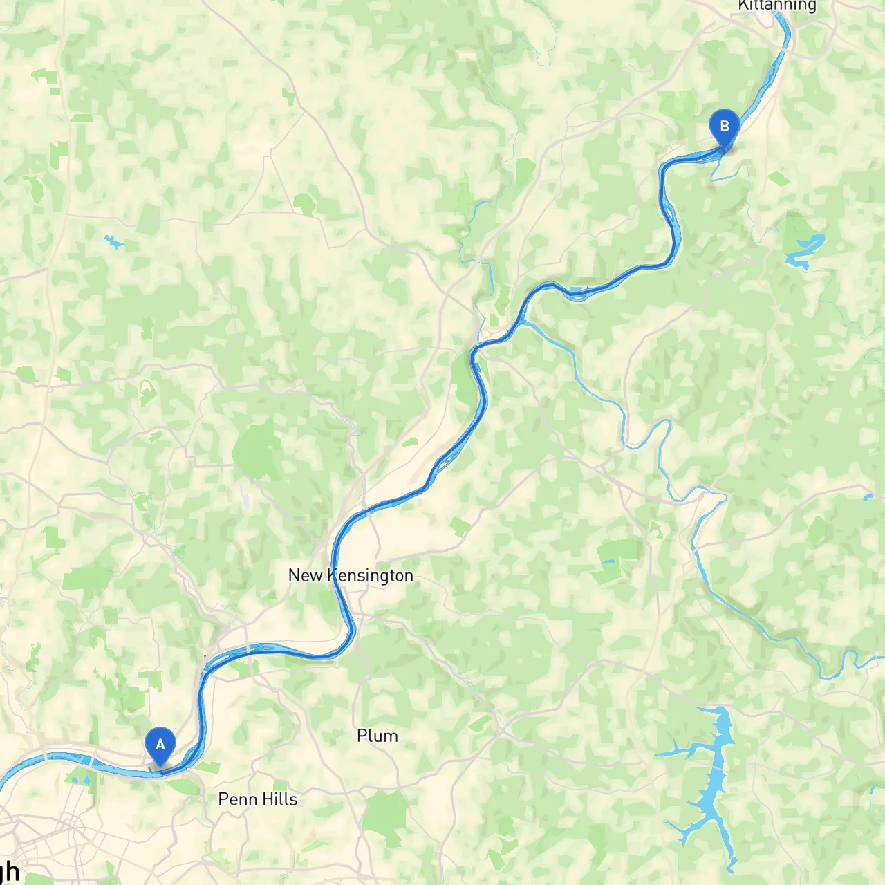 Pittsburgh to Ford City