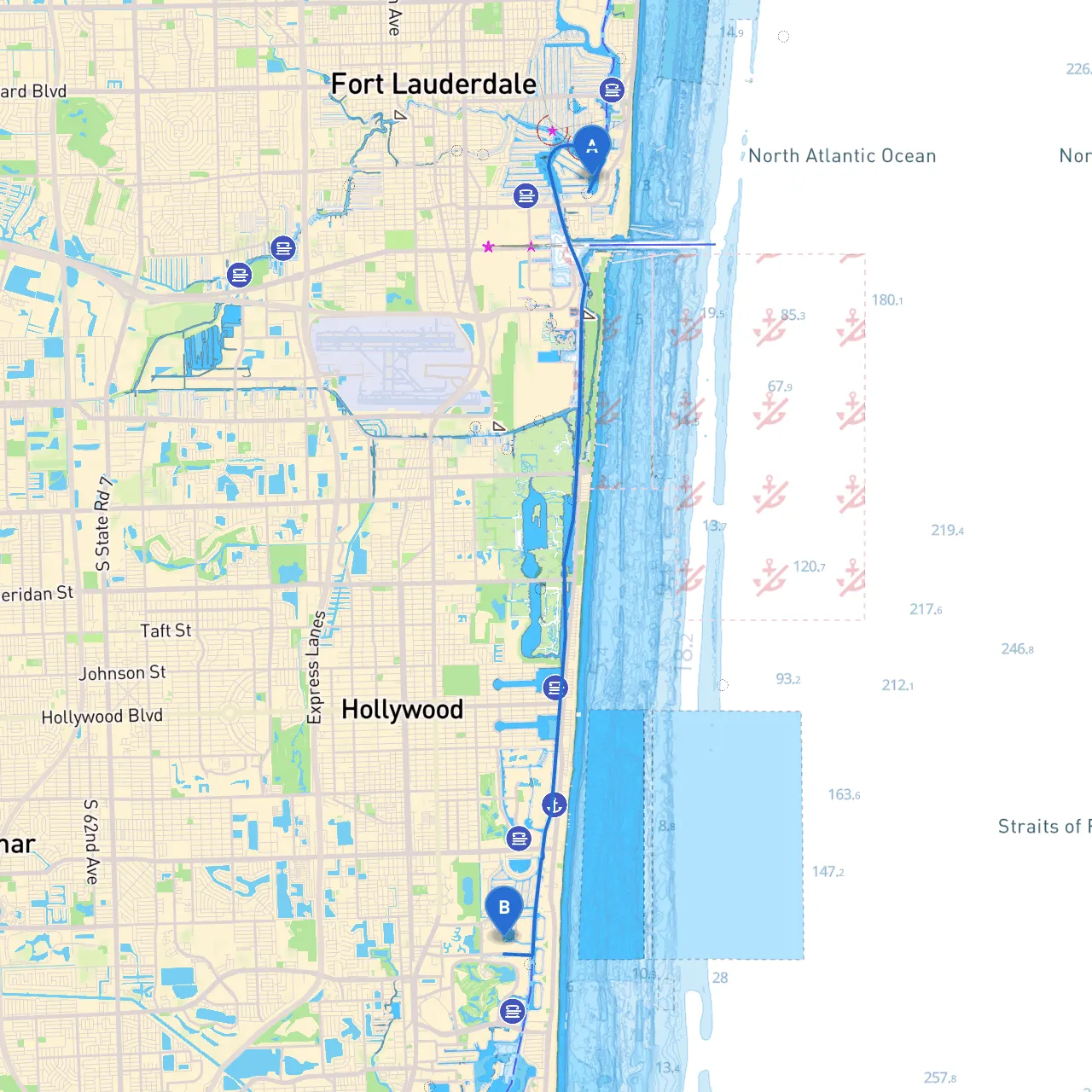 Fort Lauderdale to Aventura