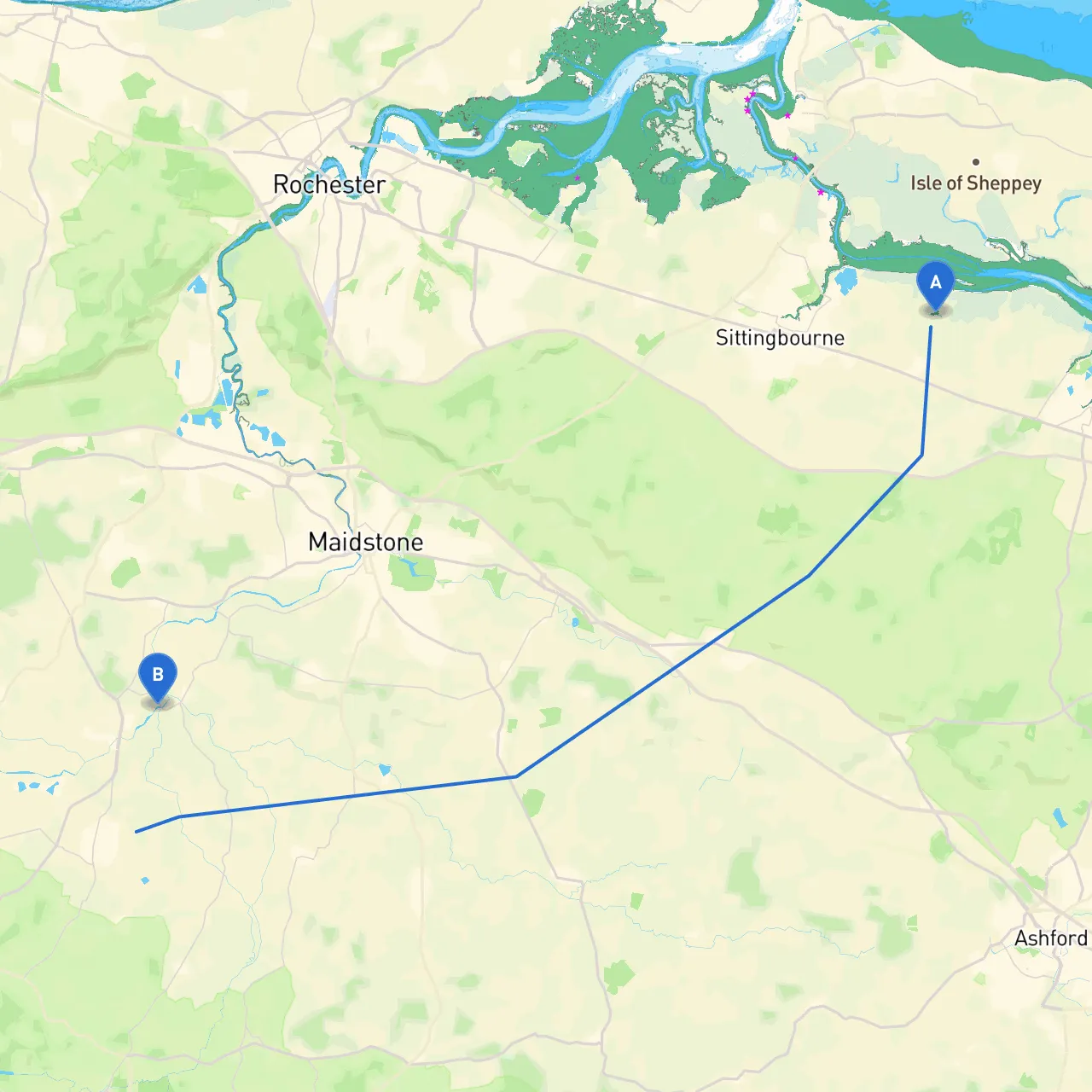 Kent to Maidstone