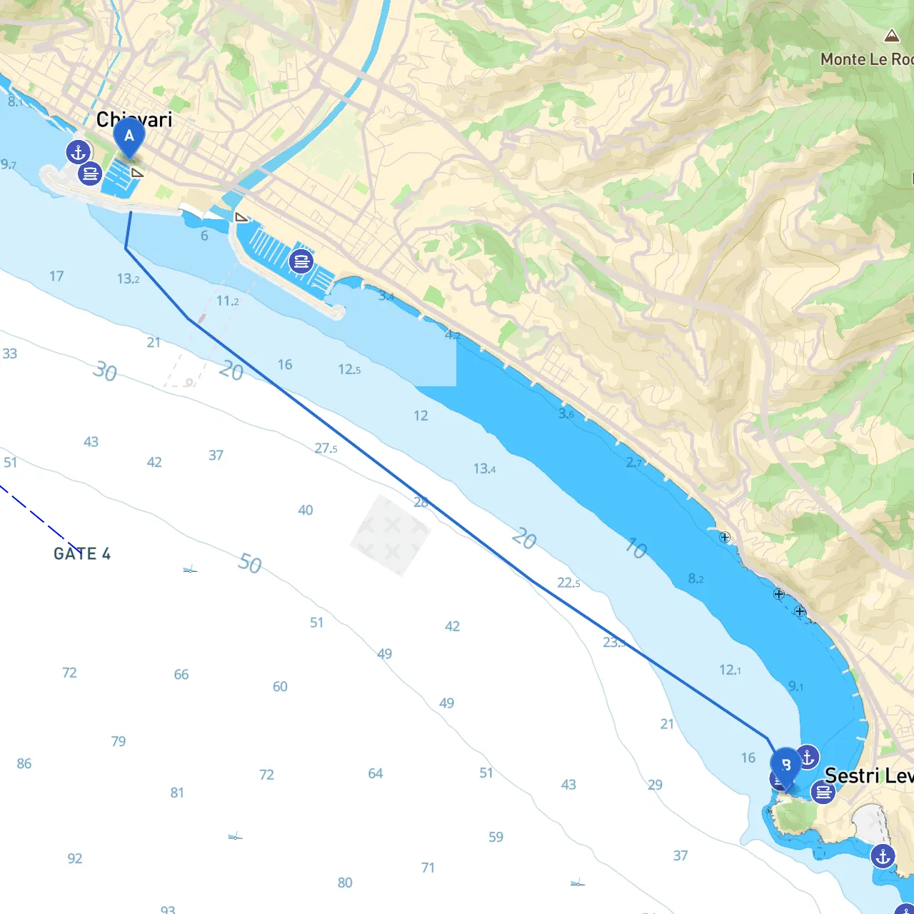 Chiavari to Sestri Levante