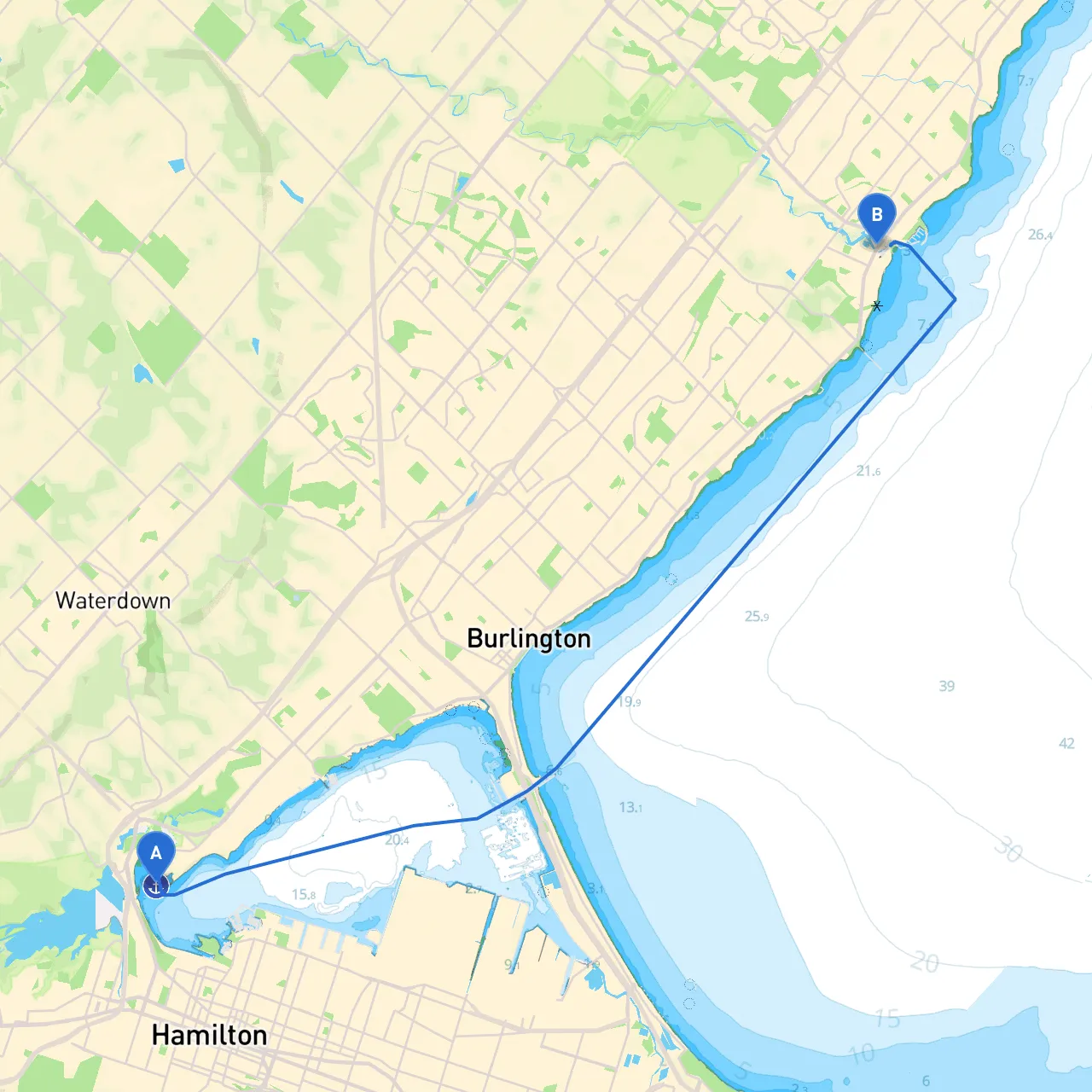 Hamilton to Oakville