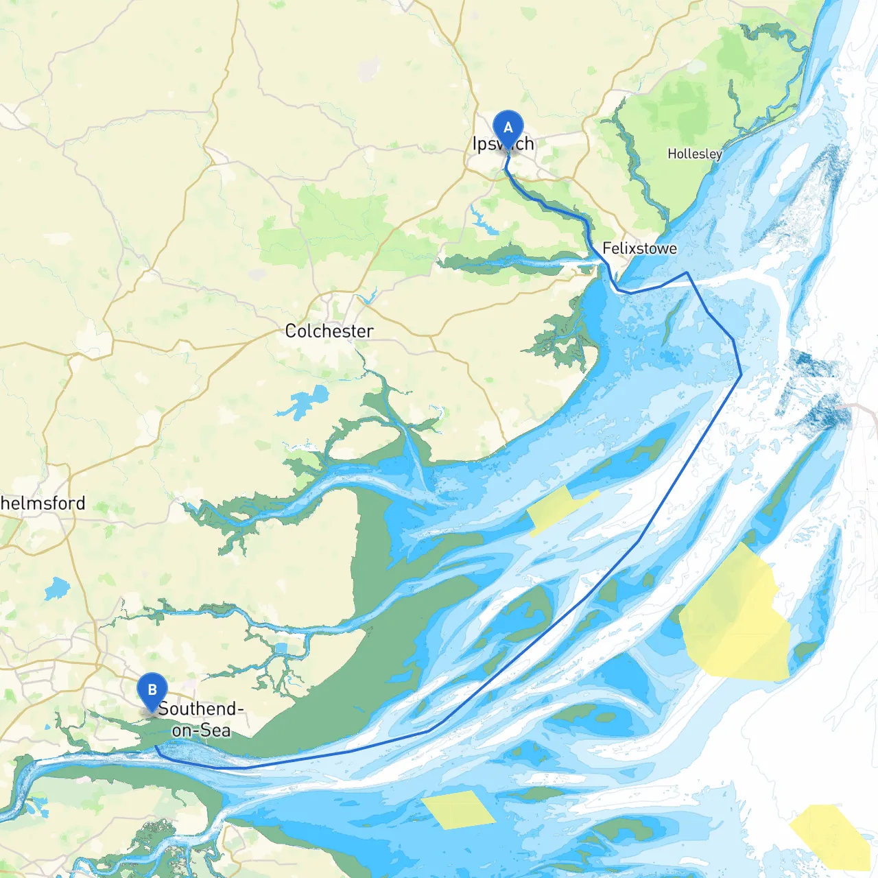 Ipswich to Leigh On Sea