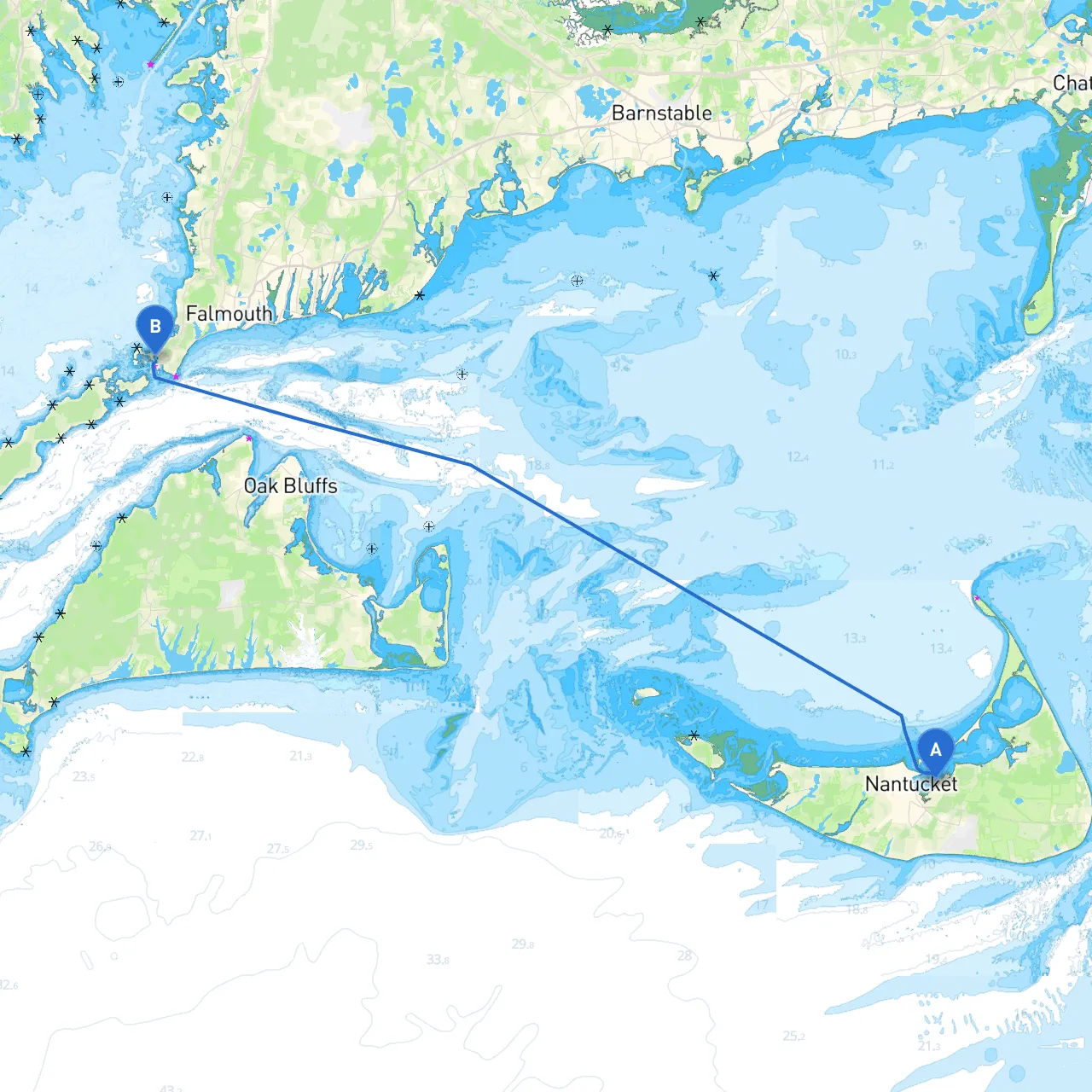 Nantucket to Woods Hole