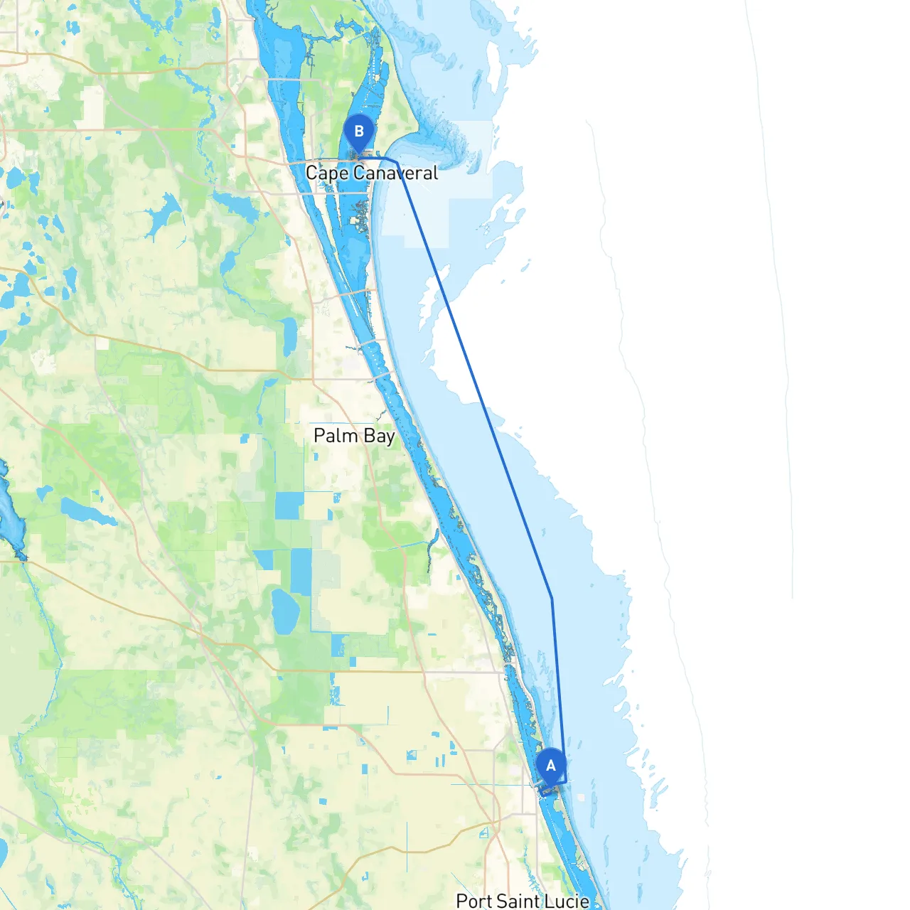 Fort Pierce to Cape Canaveral