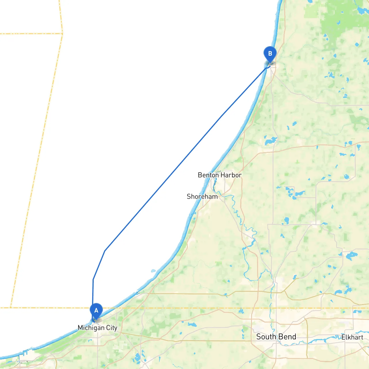 Michigan City to South Haven