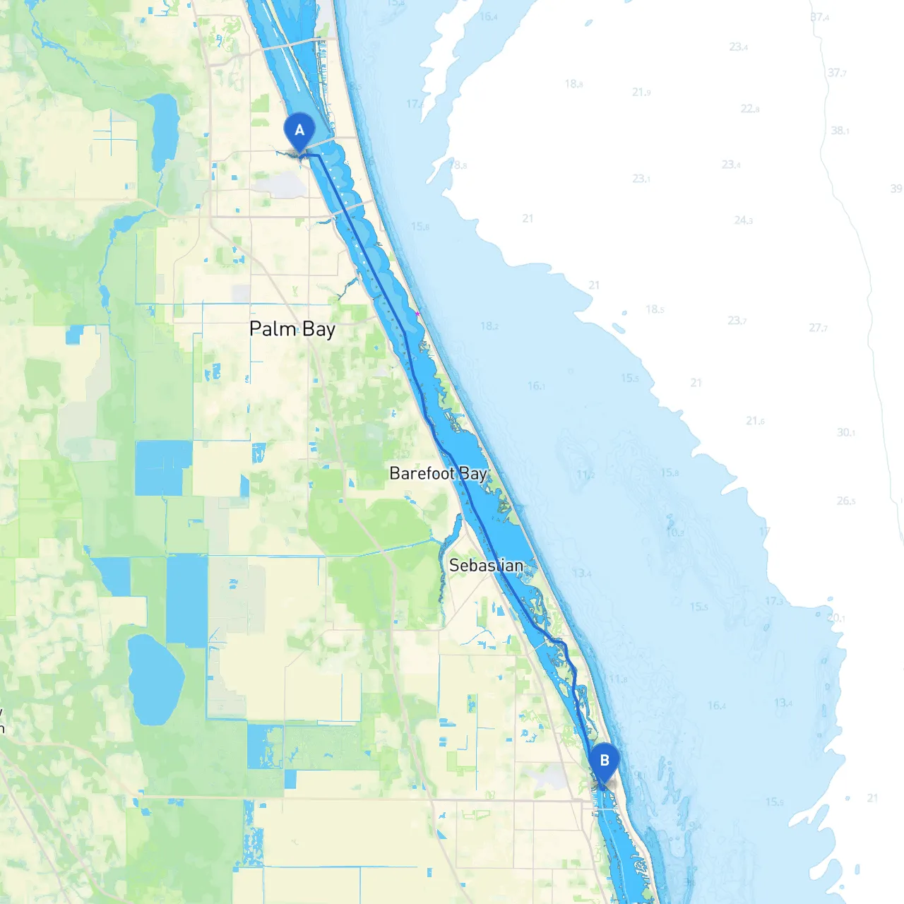 Melbourne to Vero Beach