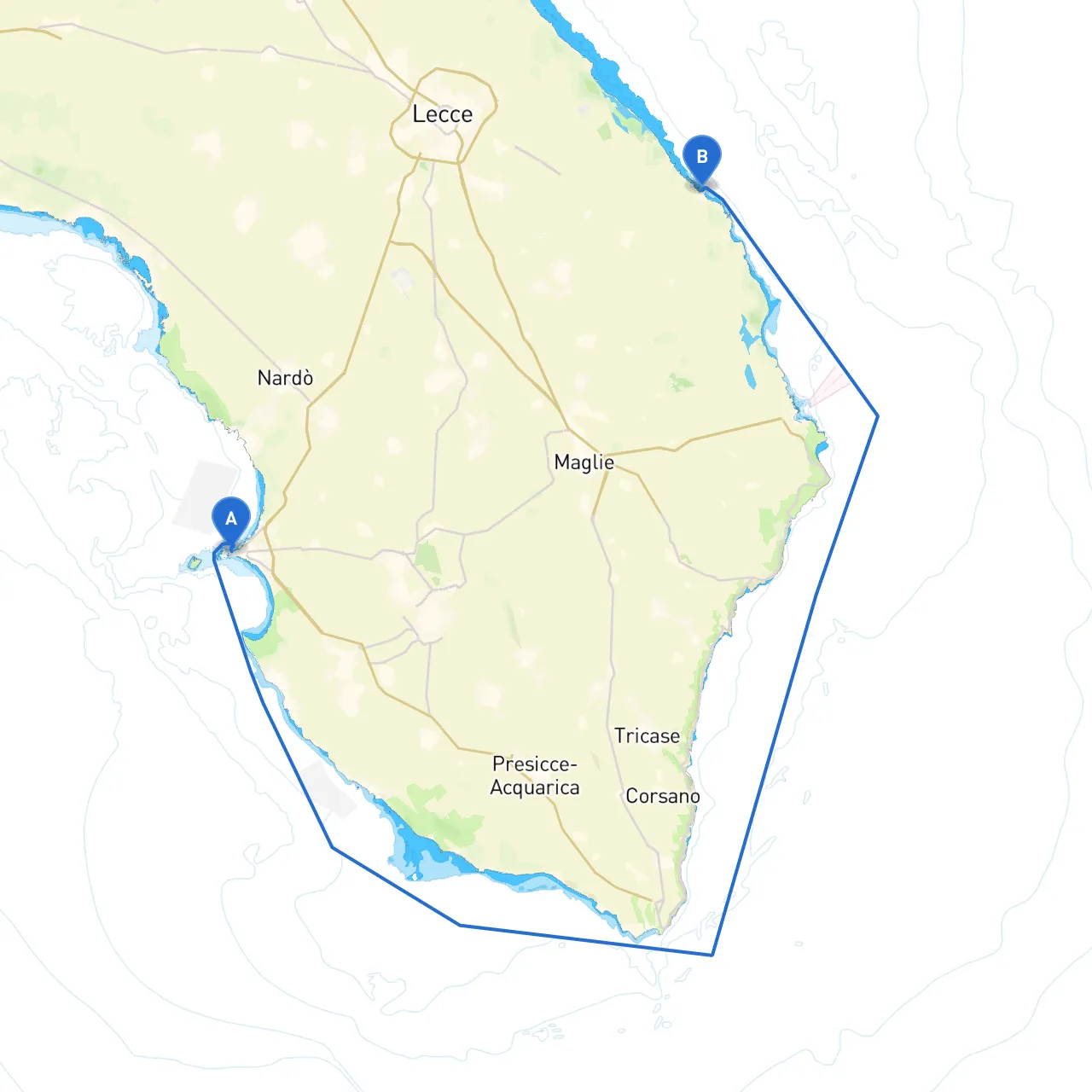 Gallipoli to Lecce