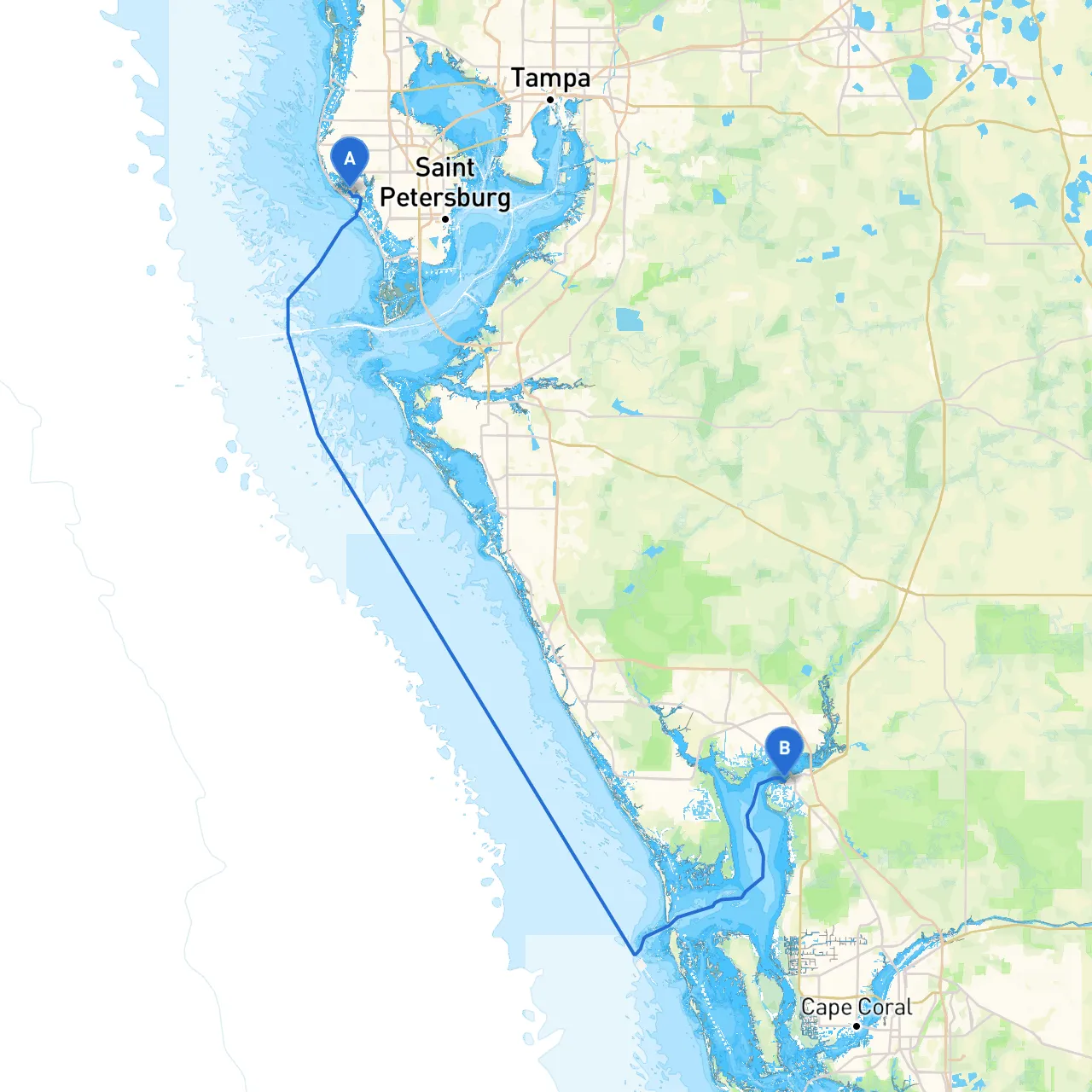 Madeira Beach to Punta Gorda