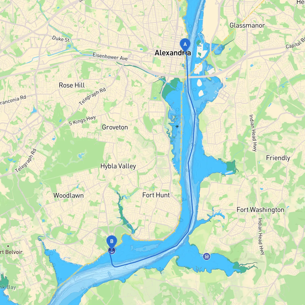 Alexandria to Mount Vernon