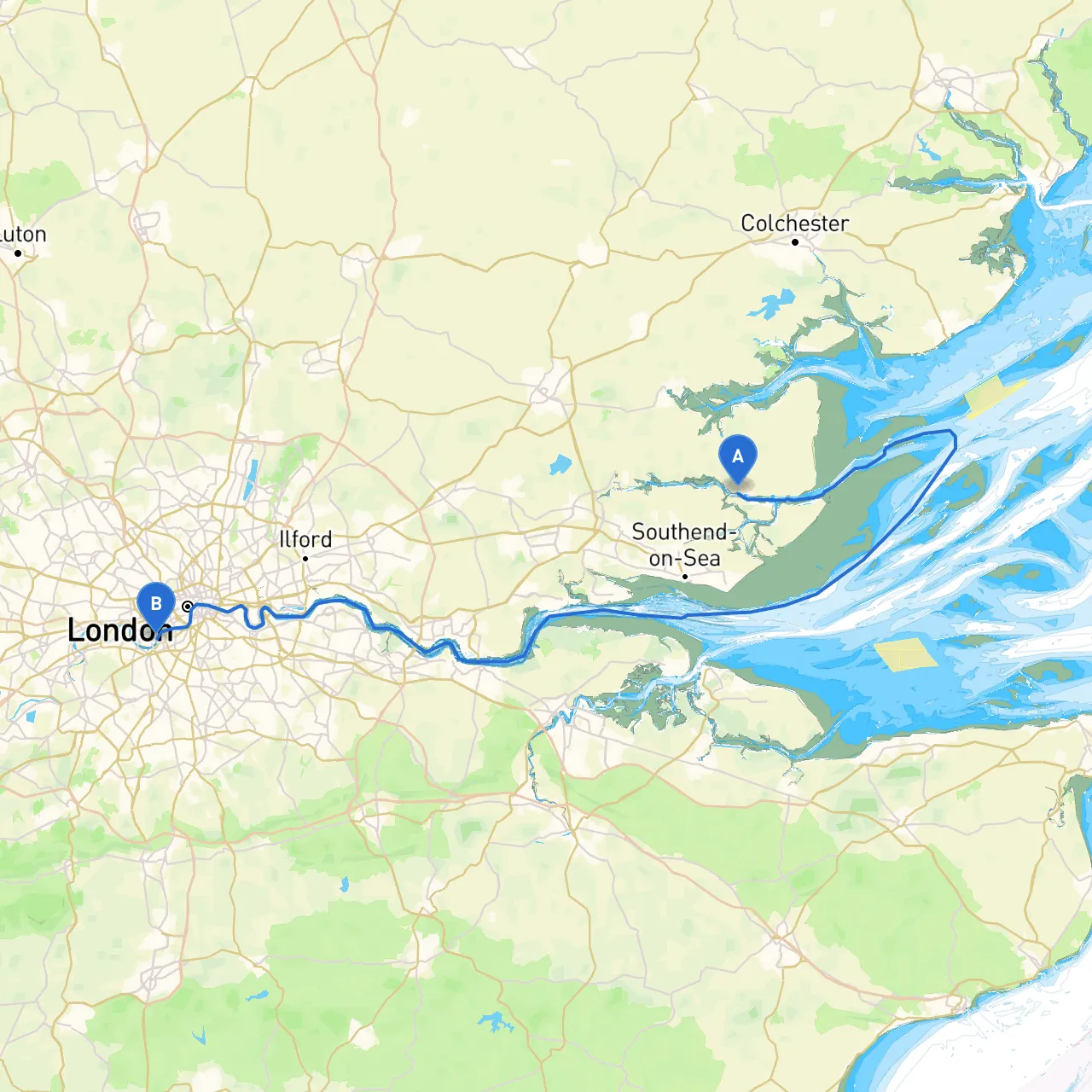 Burnham on Crouch  to London