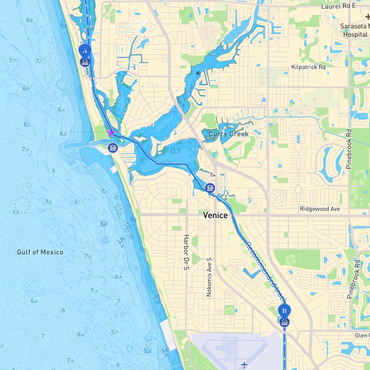 Nokomis to Venice
