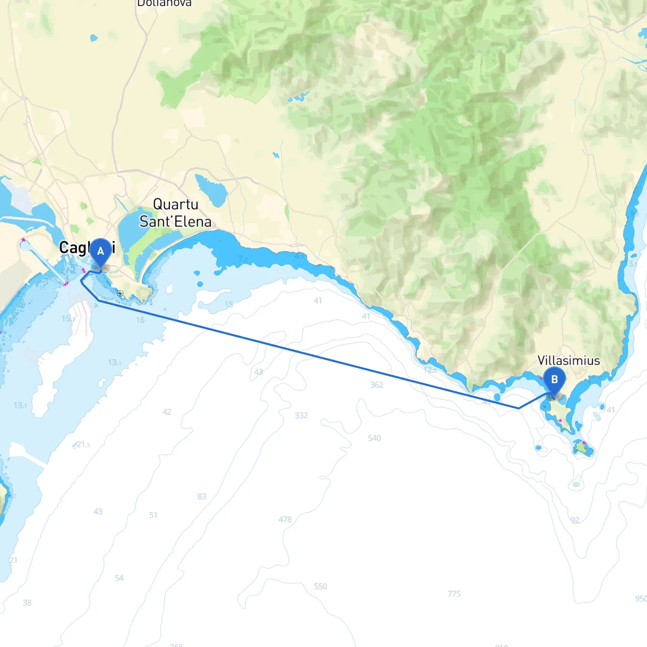 Cagliari to Villasimius