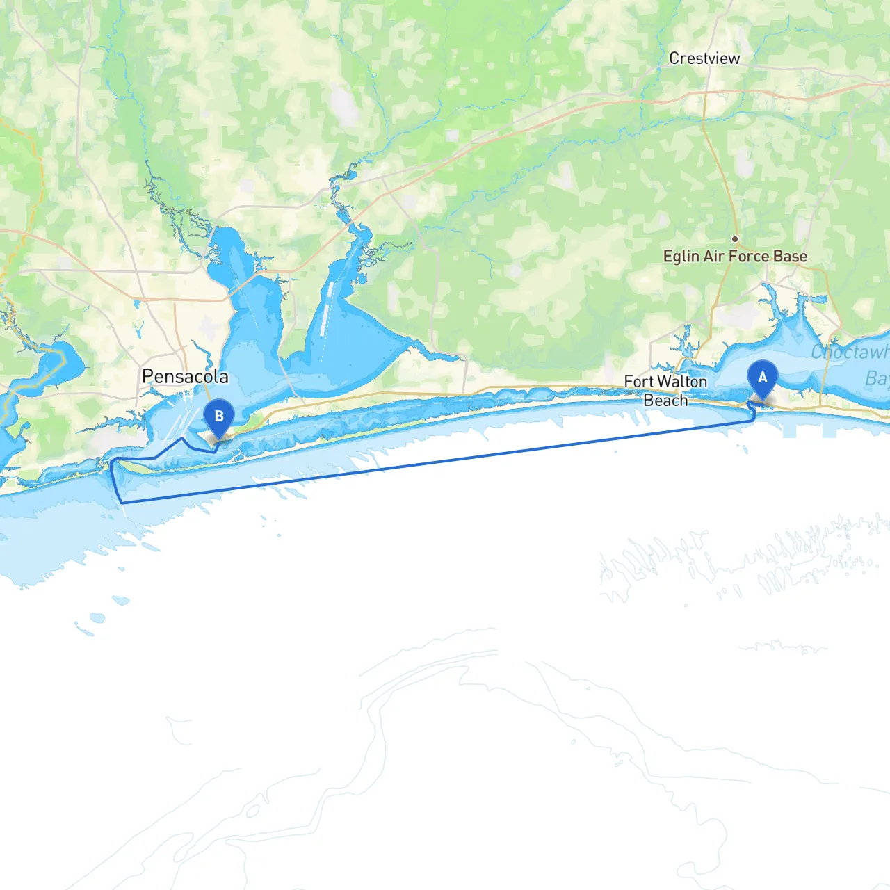 Destin to Gulf Breeze