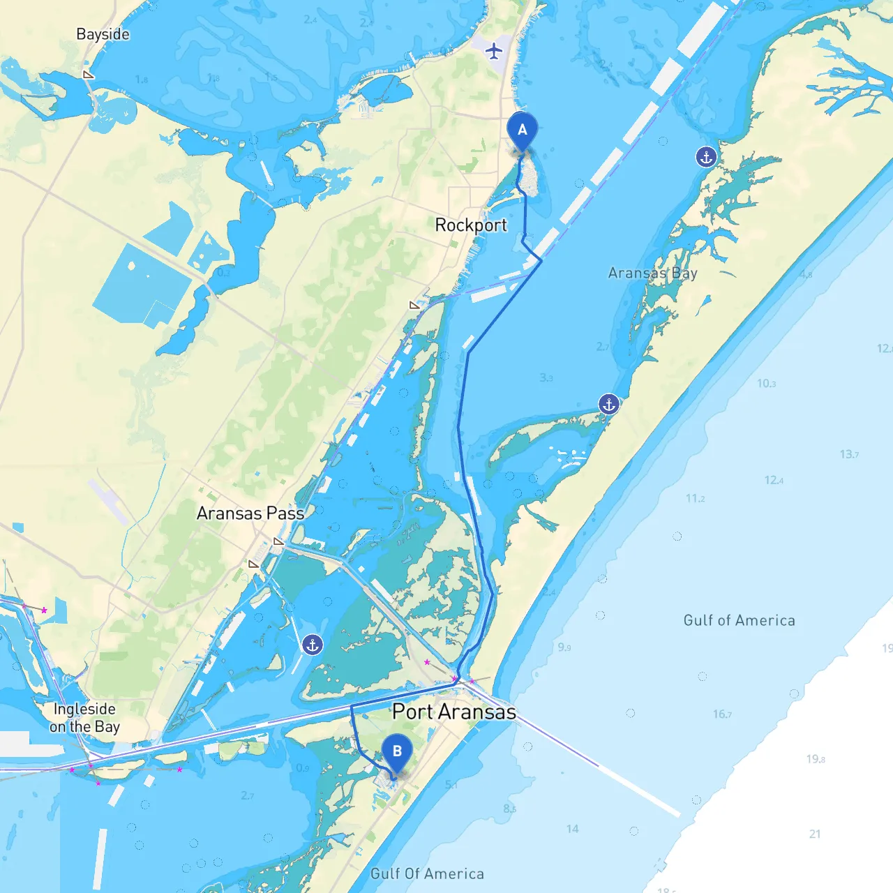 Rockport to Port Aransas