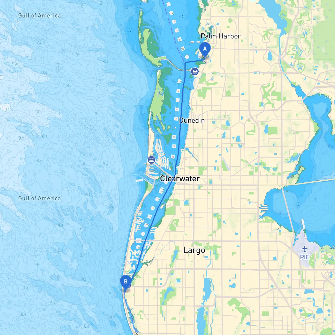 Palm Harbor to Largo