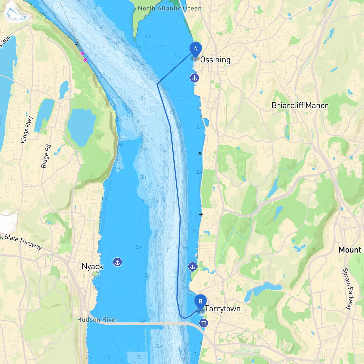 Ossining to Tarrytown