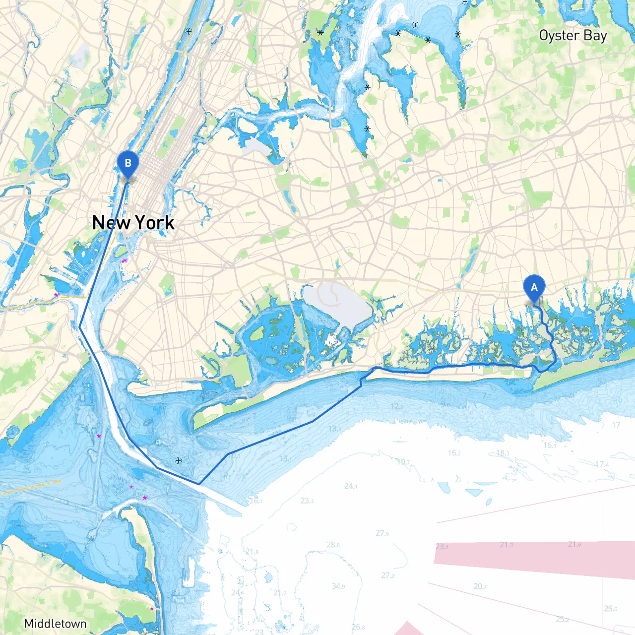 Freeport to New York