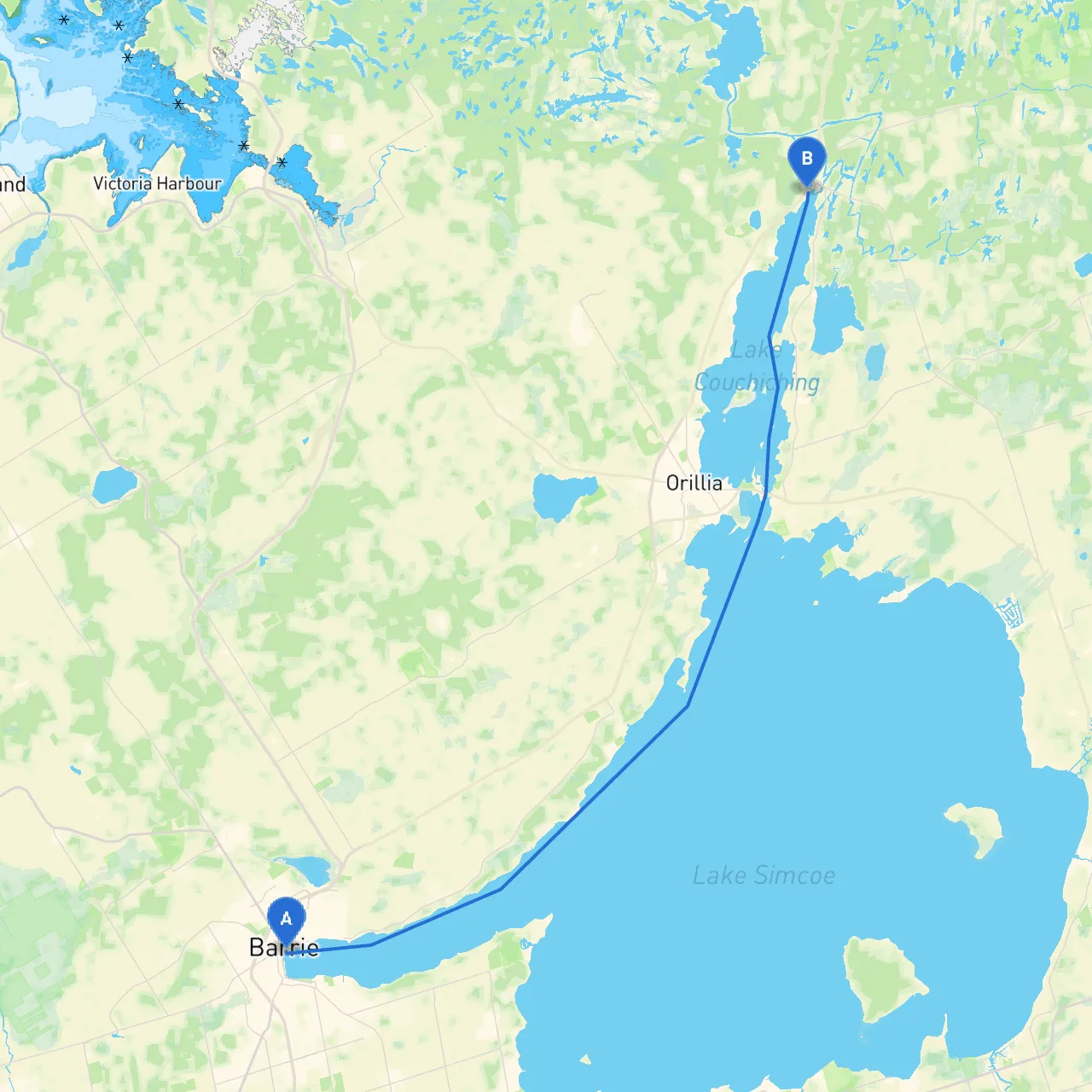 Barrie to Washago