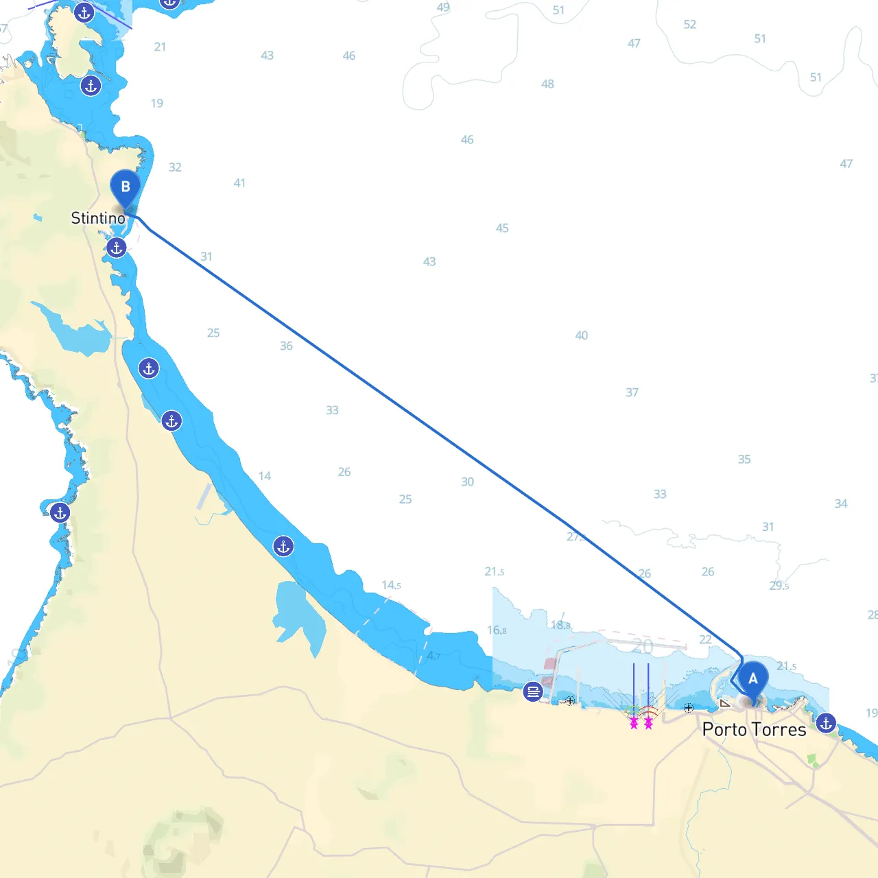 Porto Torres to Stintino