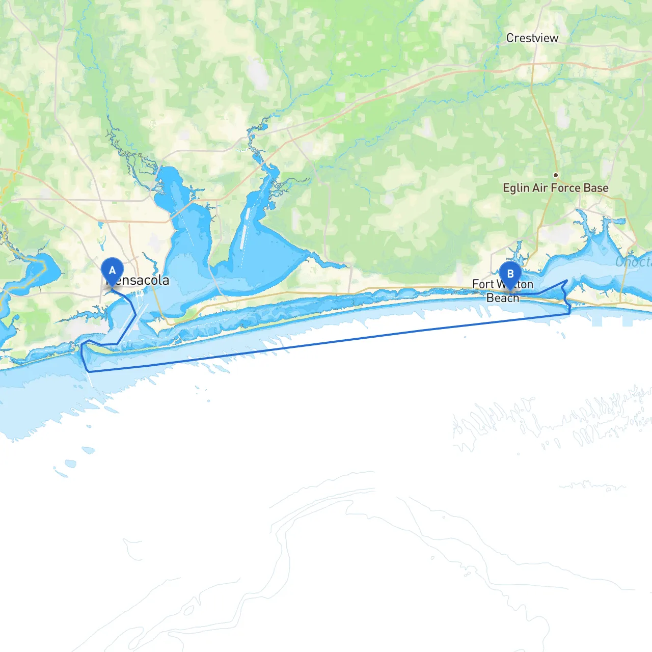 Pensacola to Ft. Walton Beach