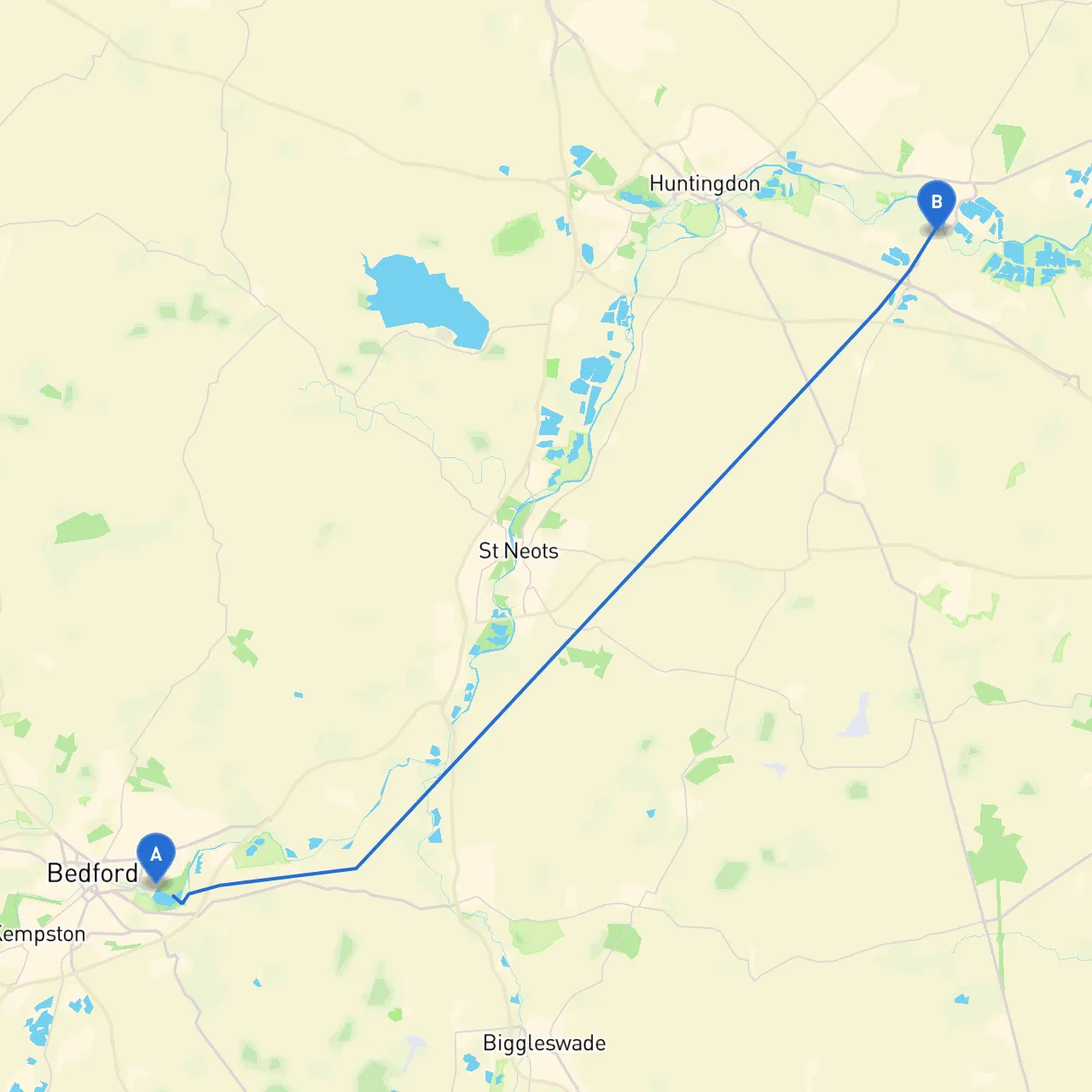 Bedford to St. Ives